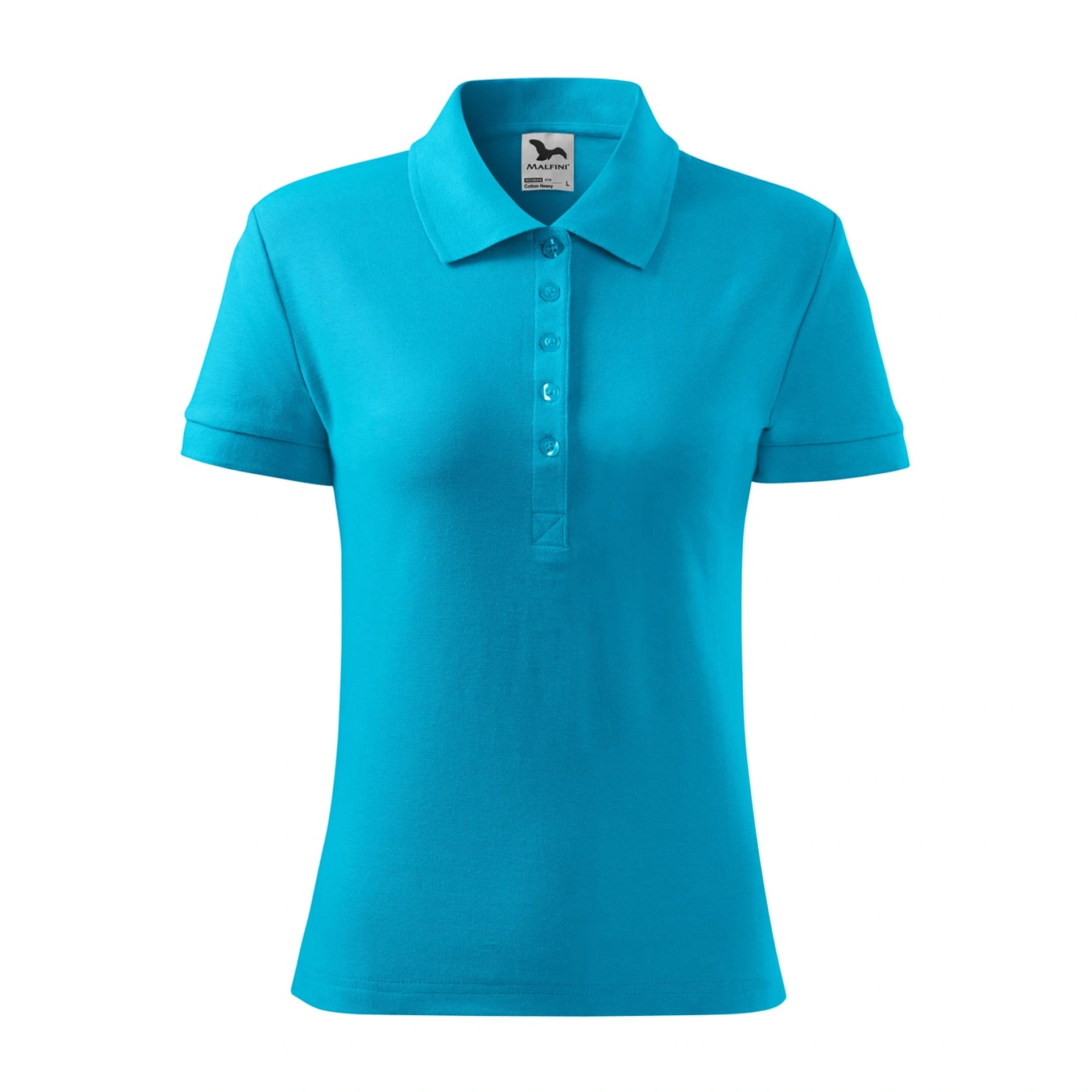 Поло жіноче Cotton Heavy 220 - blue atoll / 2XL