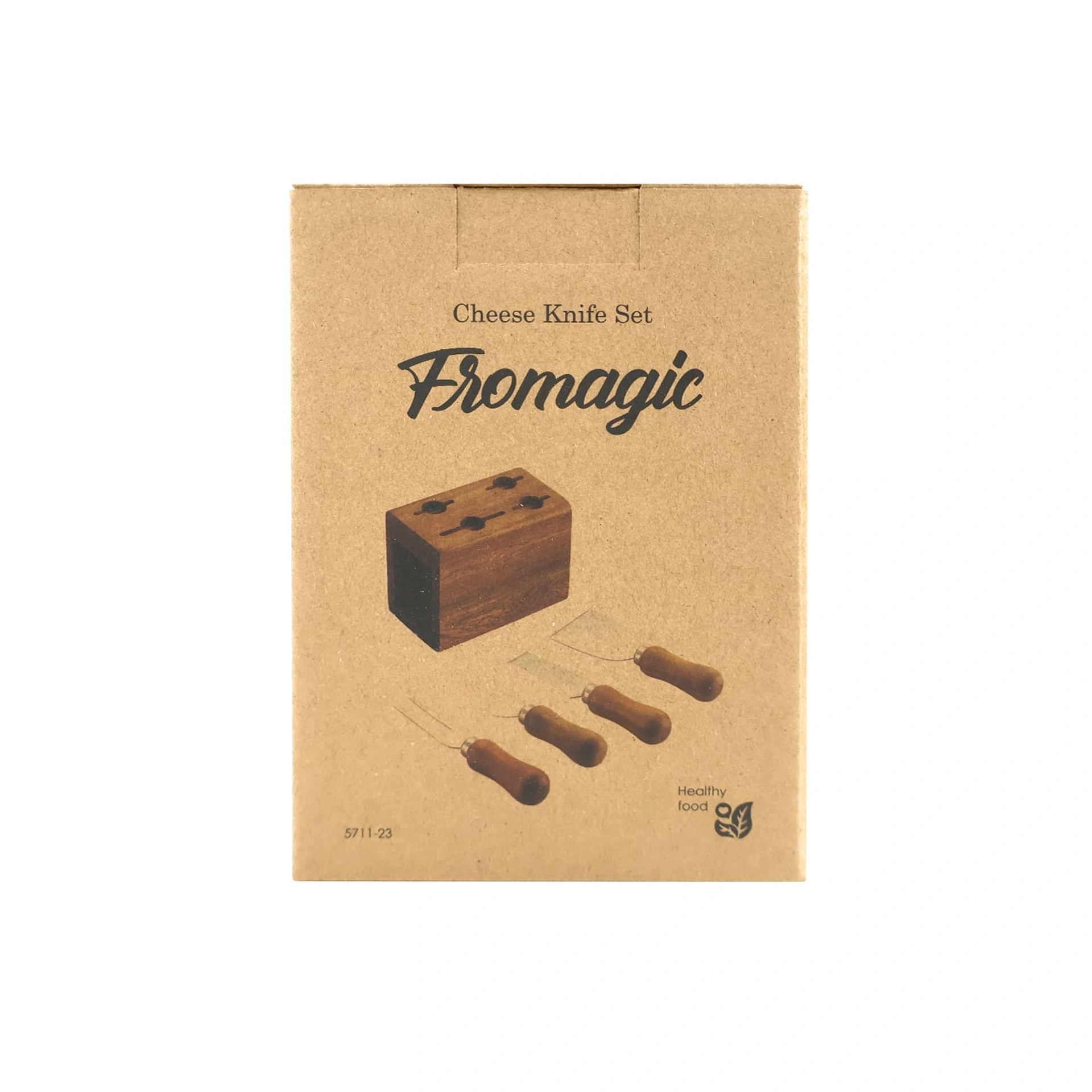 Набір ножів для сиру Fromagic, TM Casa Mia - натуральний (light wood)