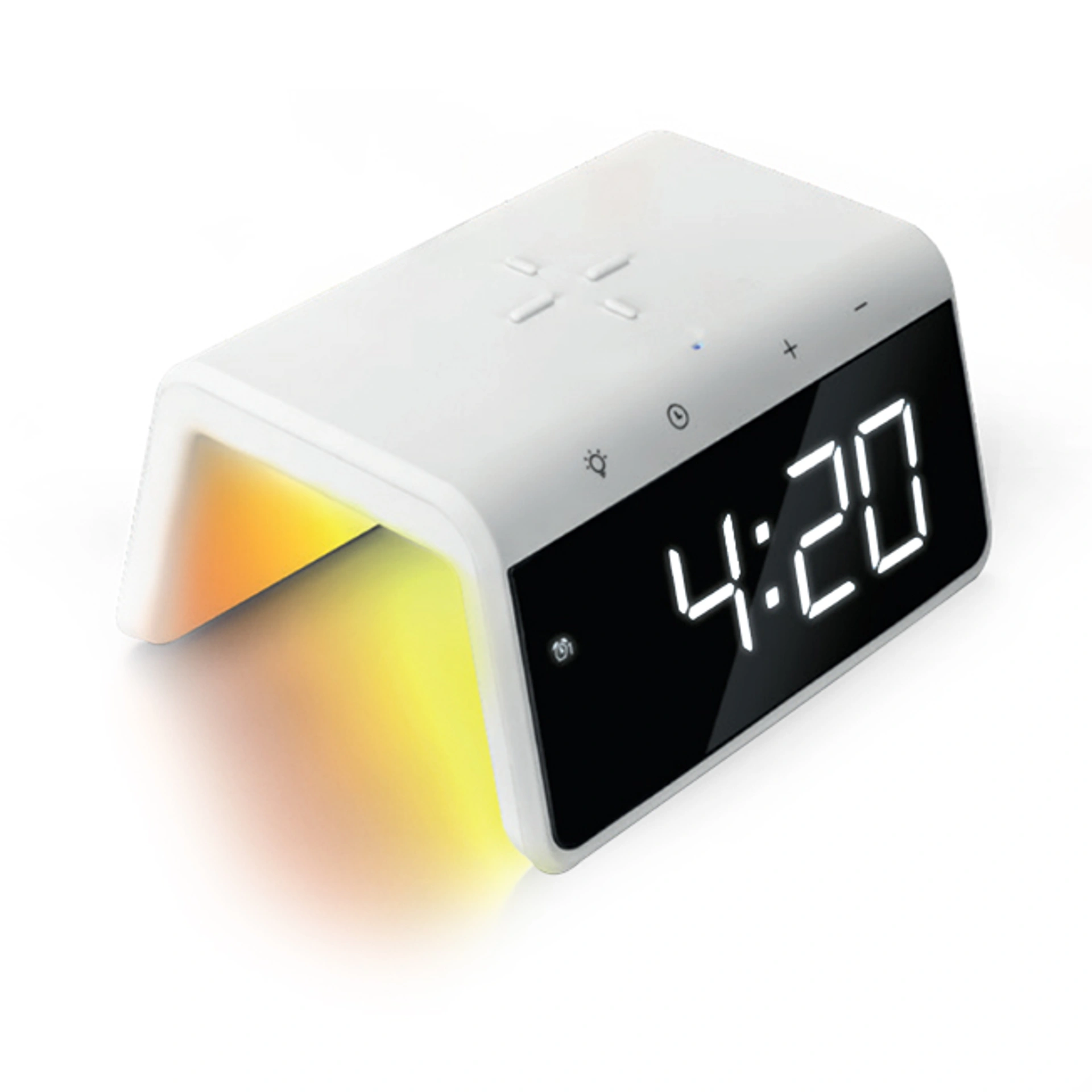 Годинник з бездротовою зарядкою Wake Up, TM TEG - білий