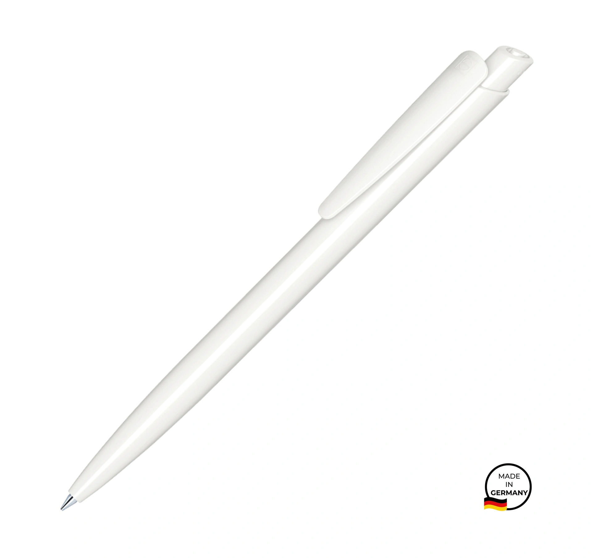Ручка кулькова, пластикова Dart Polished, ТМ Senator - white