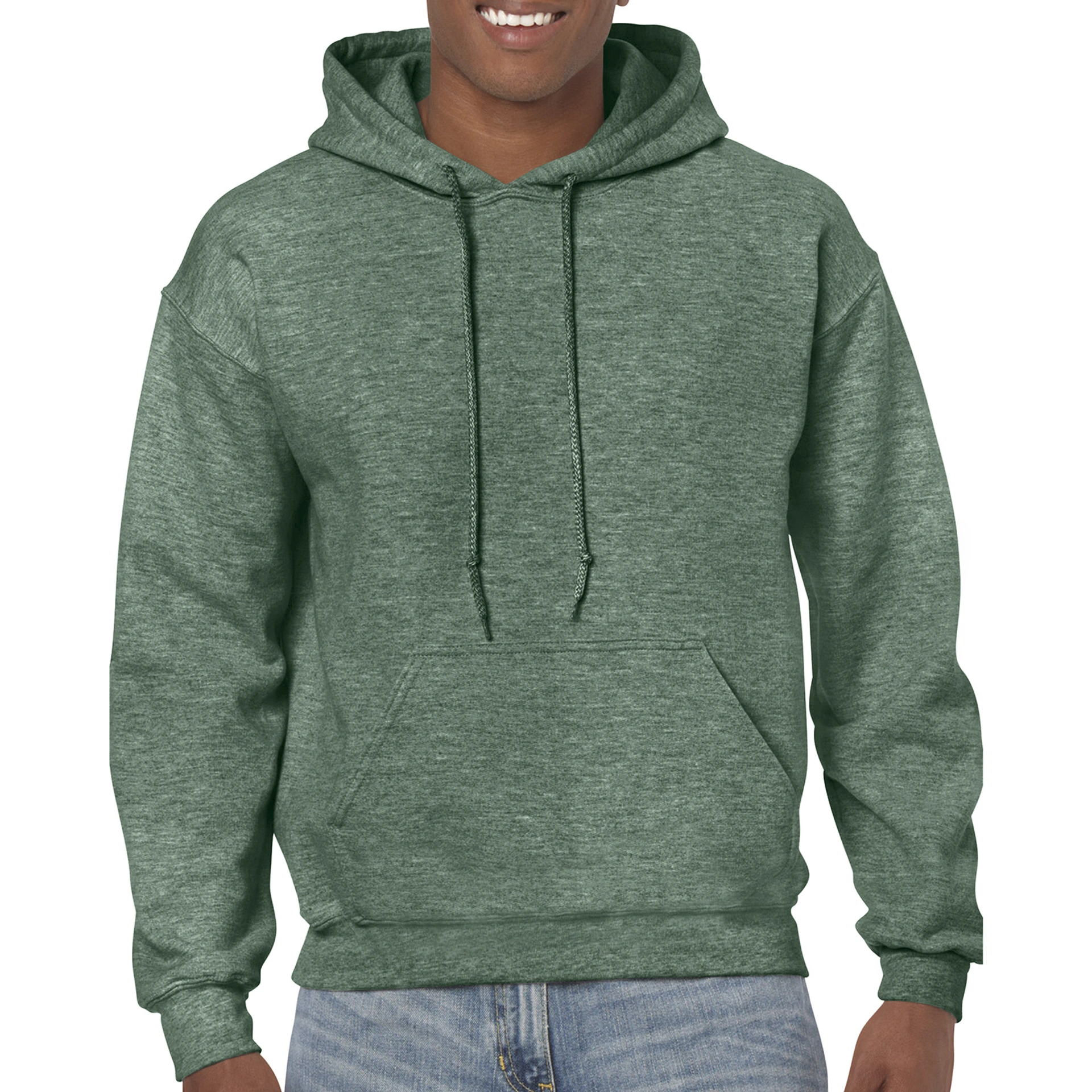 Реглан з капюшоном Heavy Blend 271, TM Gildan - heather sport dark green / 2XL