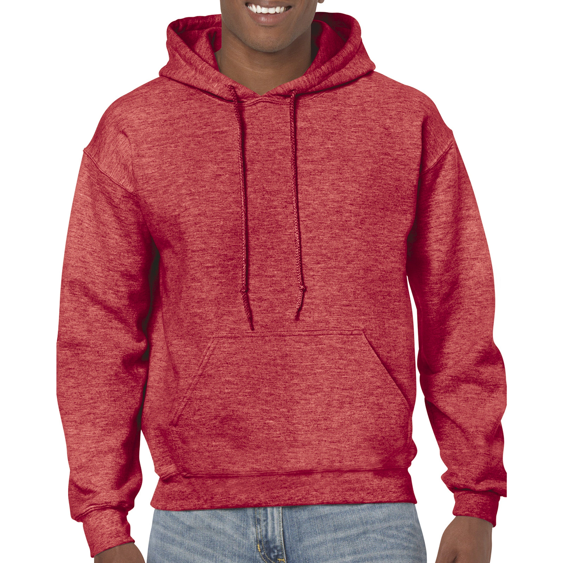 Реглан з капюшоном Heavy Blend 271, TM Gildan - heather sport scarlet red / 2XL