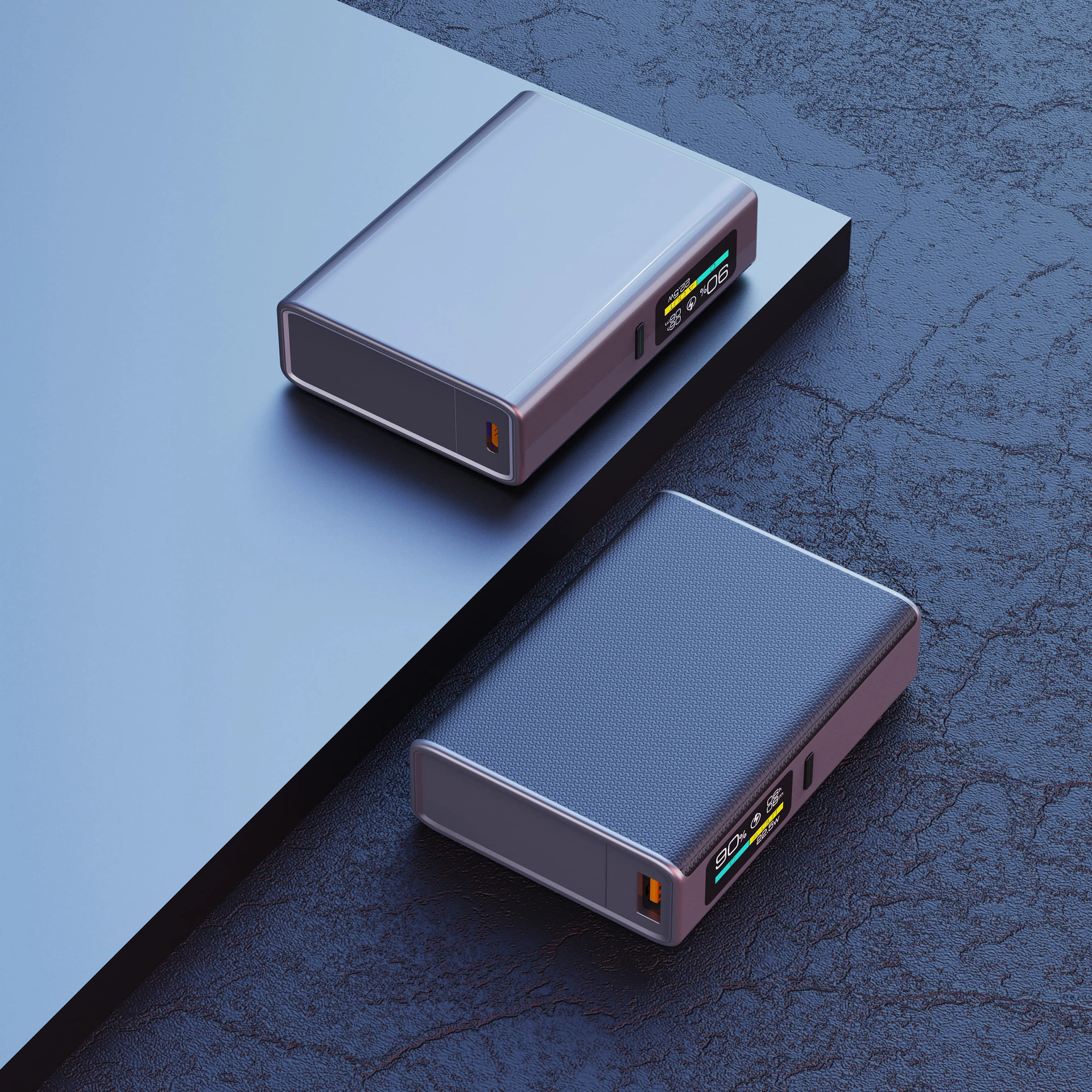 Повербанк Brick 9000 mAh, ТМ TEG - Сірий