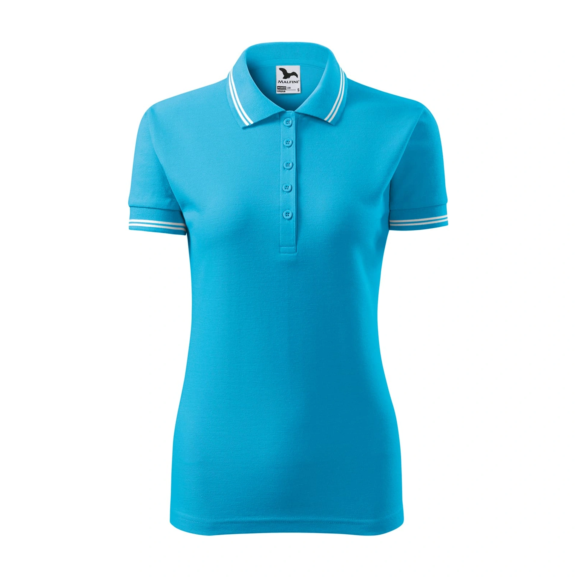 Поло жіноче Urban 200, TM Malfini - blue atoll / 2XL