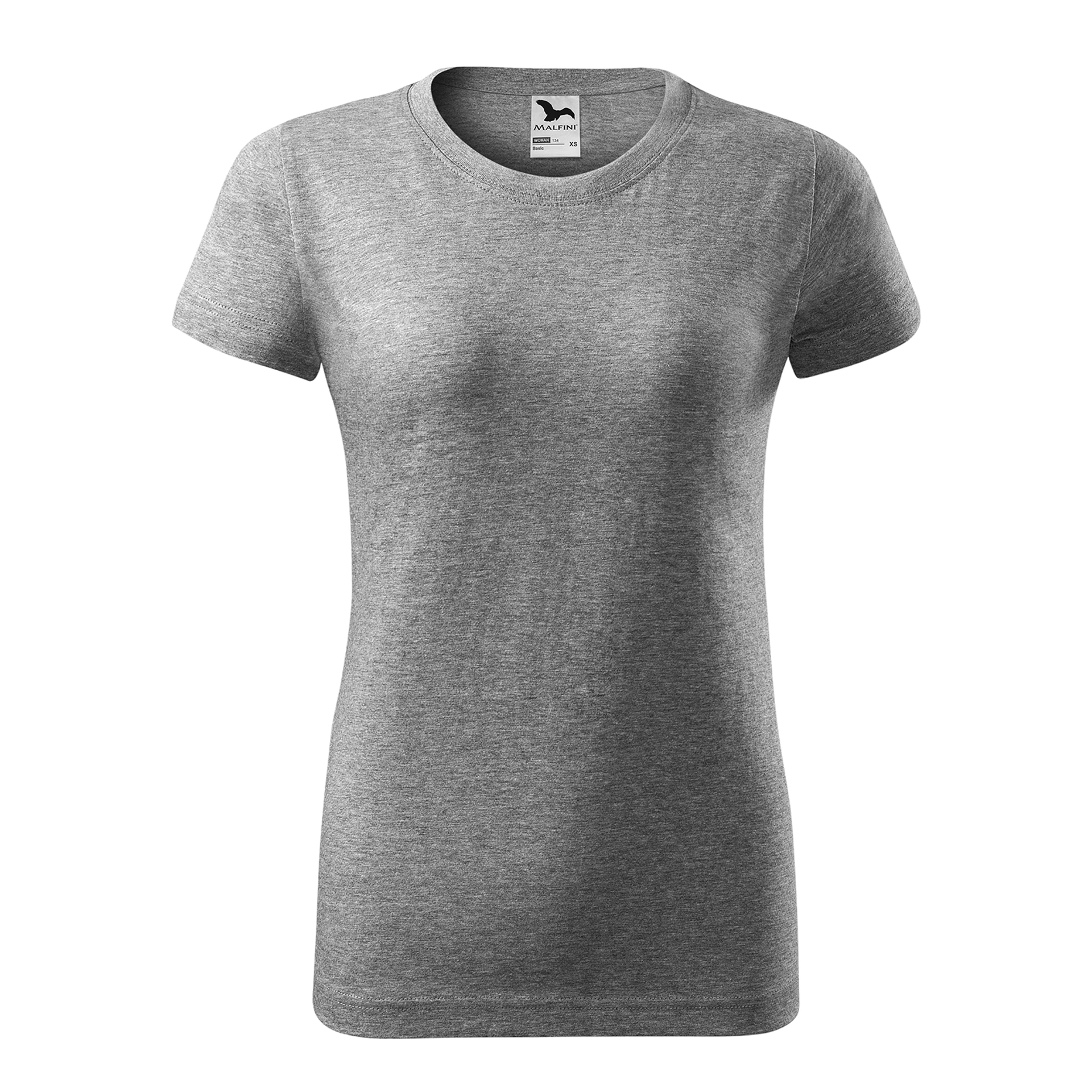 Футболка жіноча BASIC 160 - dark grey melange / 2XL
