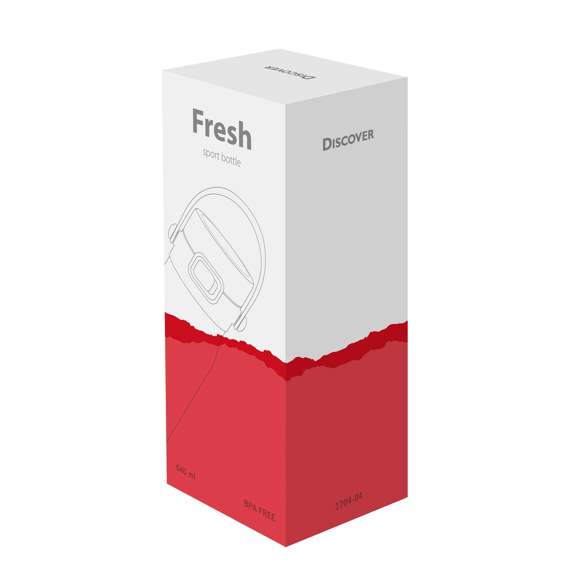 Пляшка для пиття Fresh, TM Discover - червоний