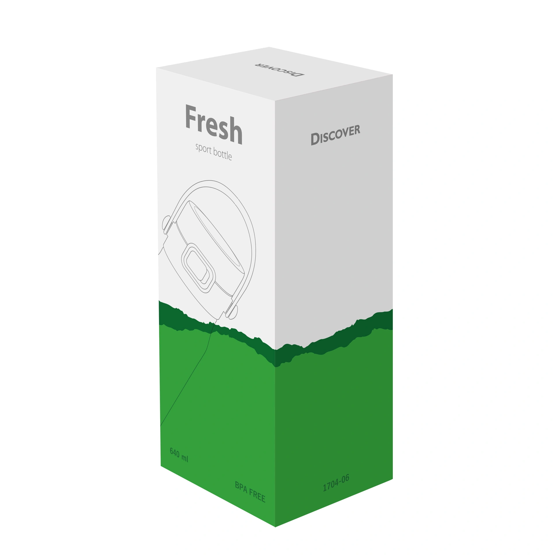 Пляшка для пиття Fresh, TM Discover - зелений