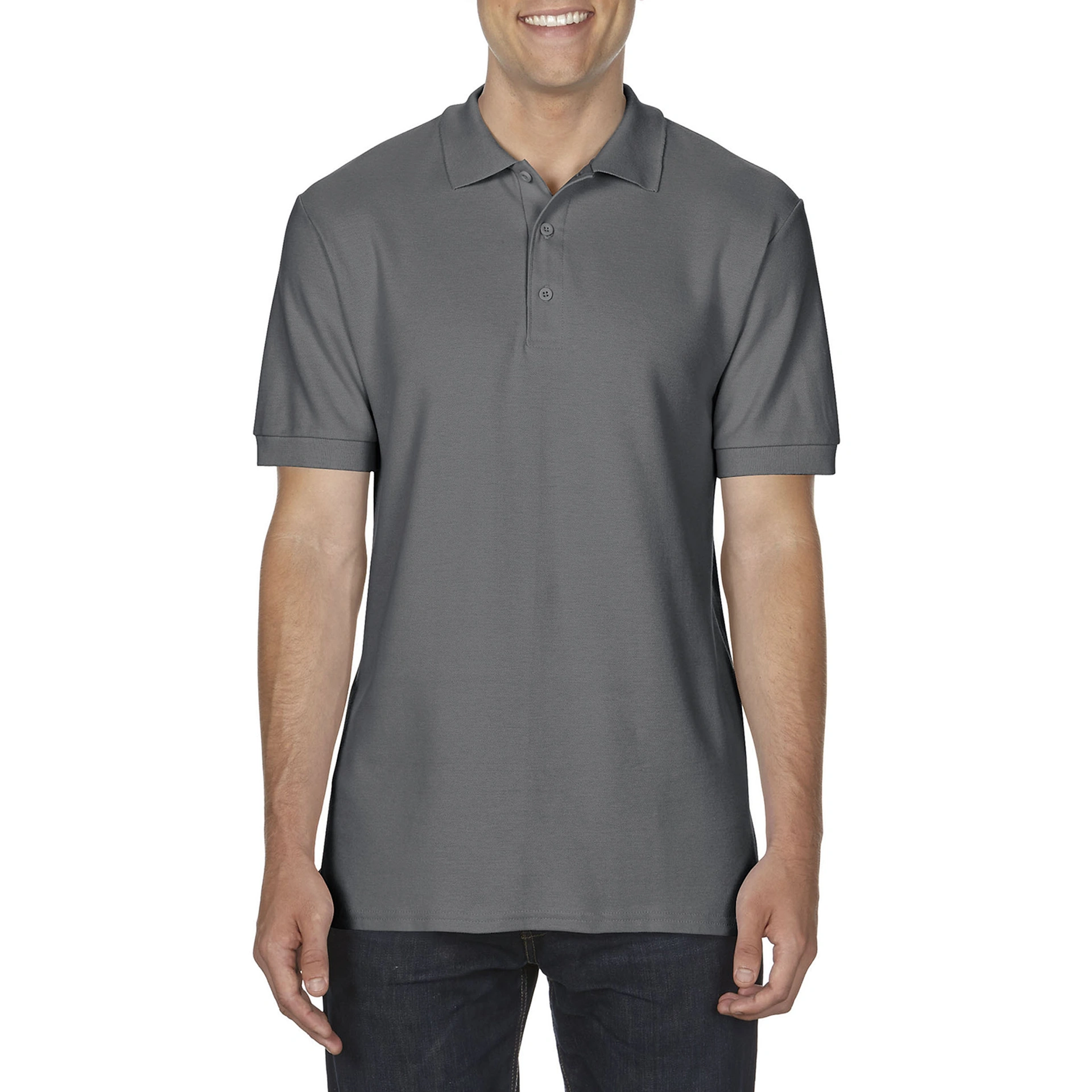 Поло Premium Cotton 223, TM Gildan - charcoal / 2XL