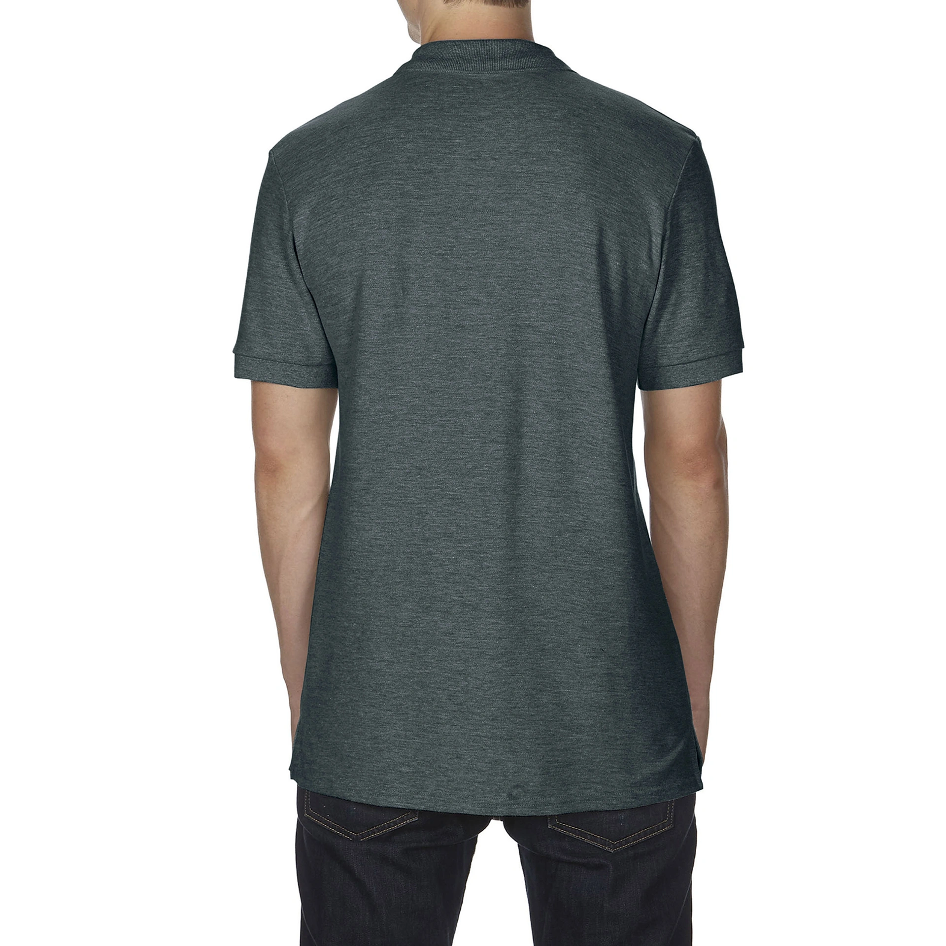 Поло Premium Cotton 223, TM Gildan - dark heather / 2XL