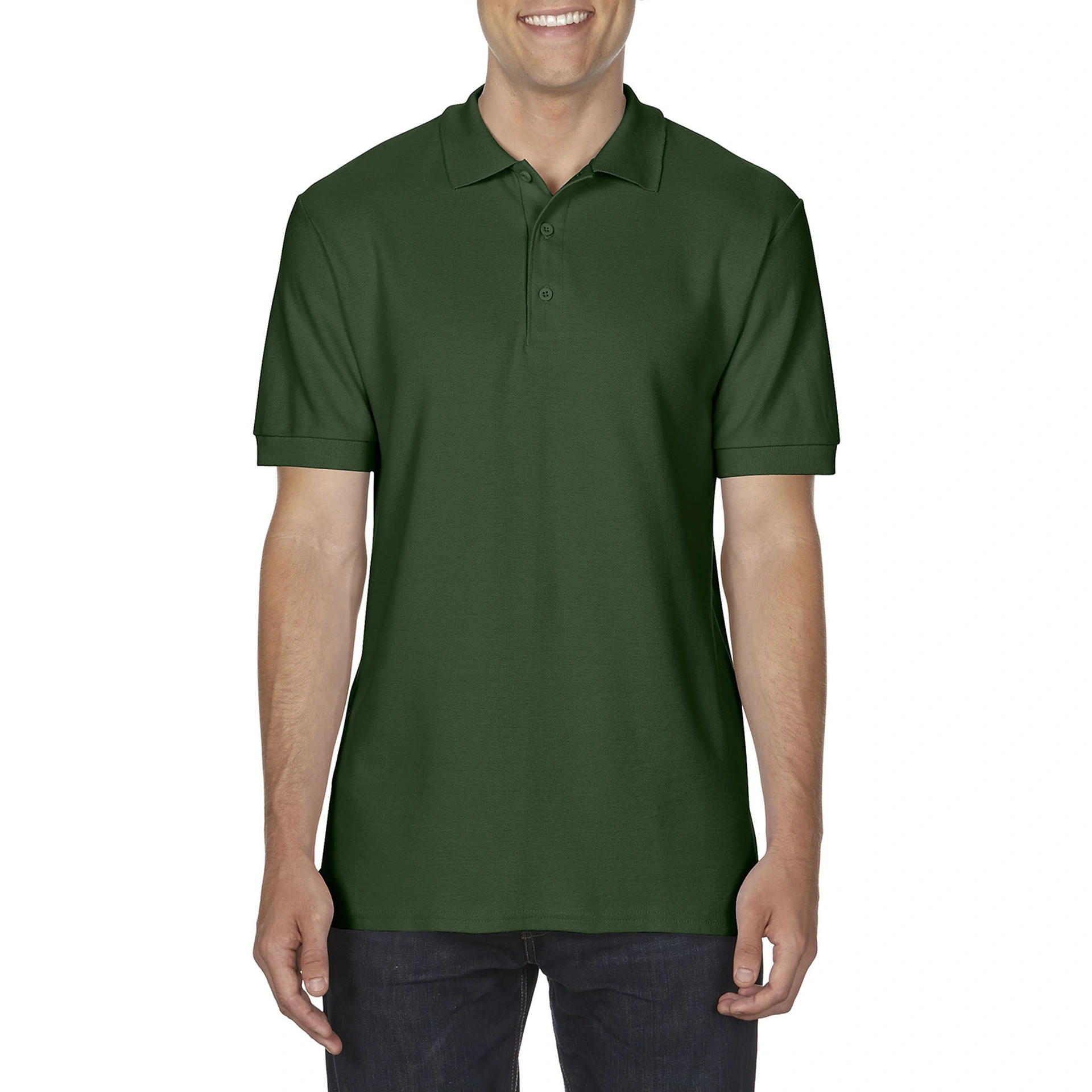 Поло Premium Cotton 223, TM Gildan - forest green / 2XL