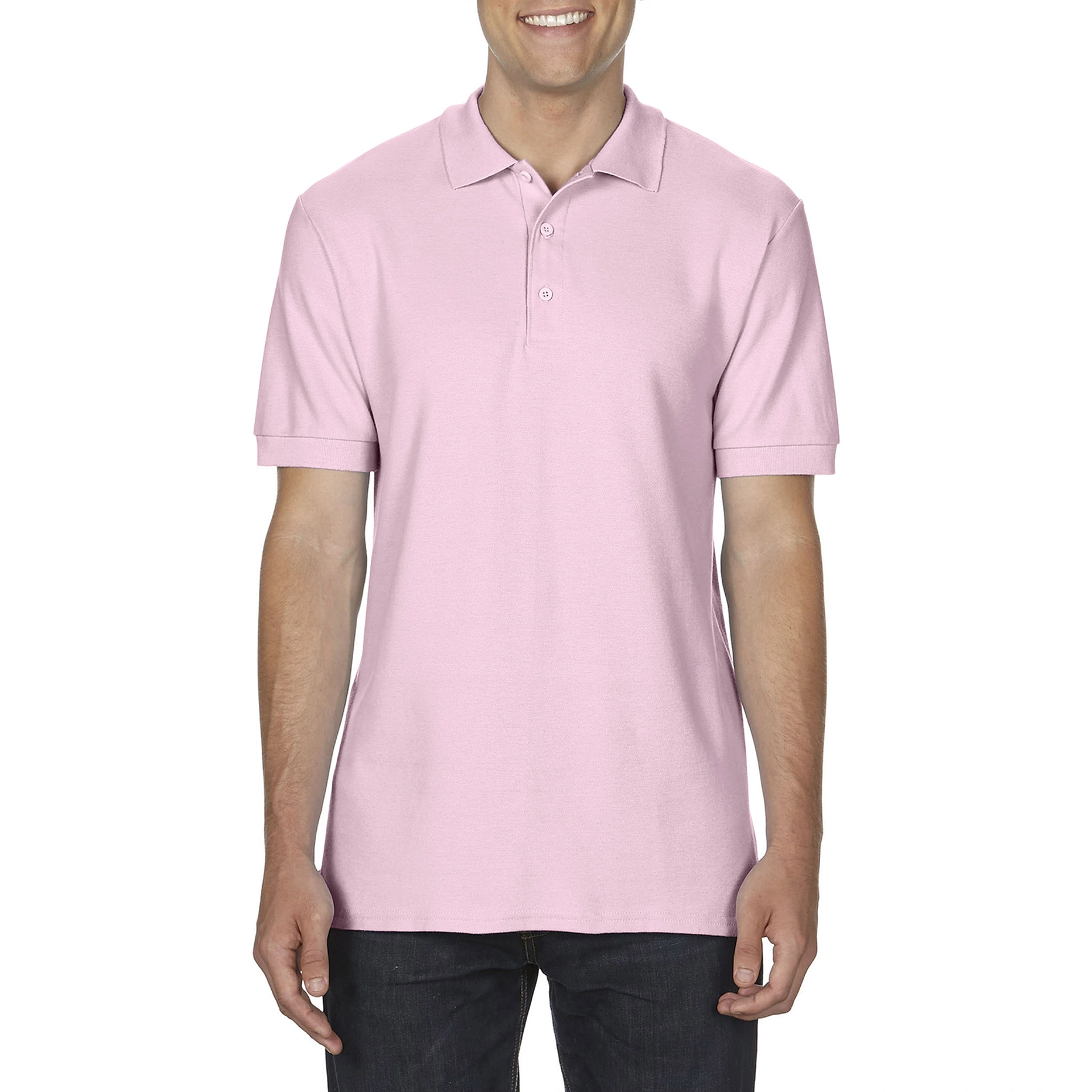 Поло Premium Cotton 223, TM Gildan - light pink / 2XL