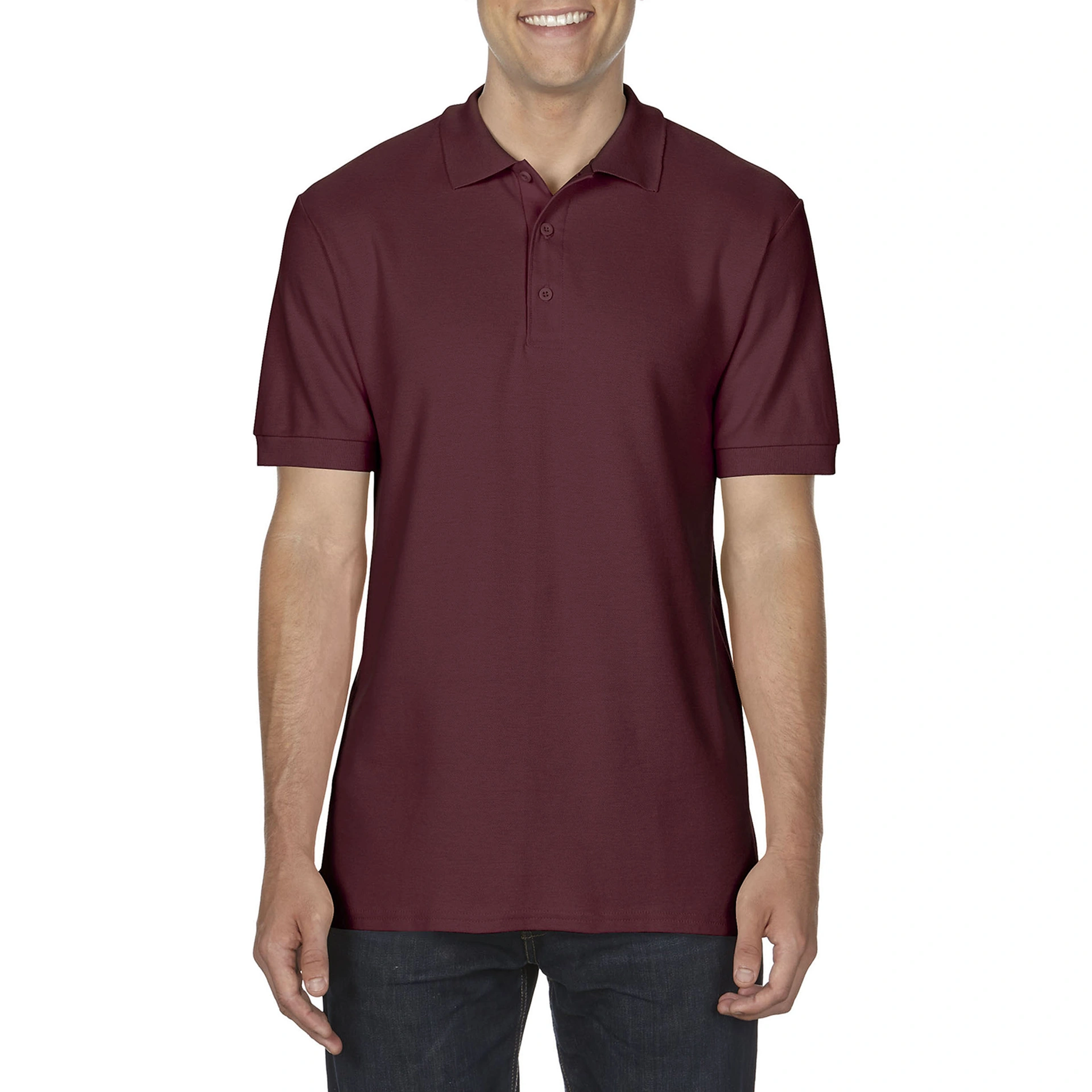 Поло Premium Cotton 223, TM Gildan - maroon / 2XL
