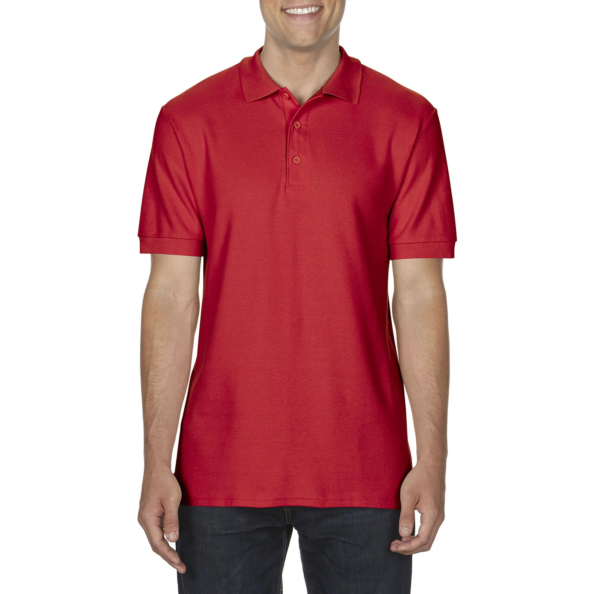 Поло Premium Cotton 223, TM Gildan - red / 2XL