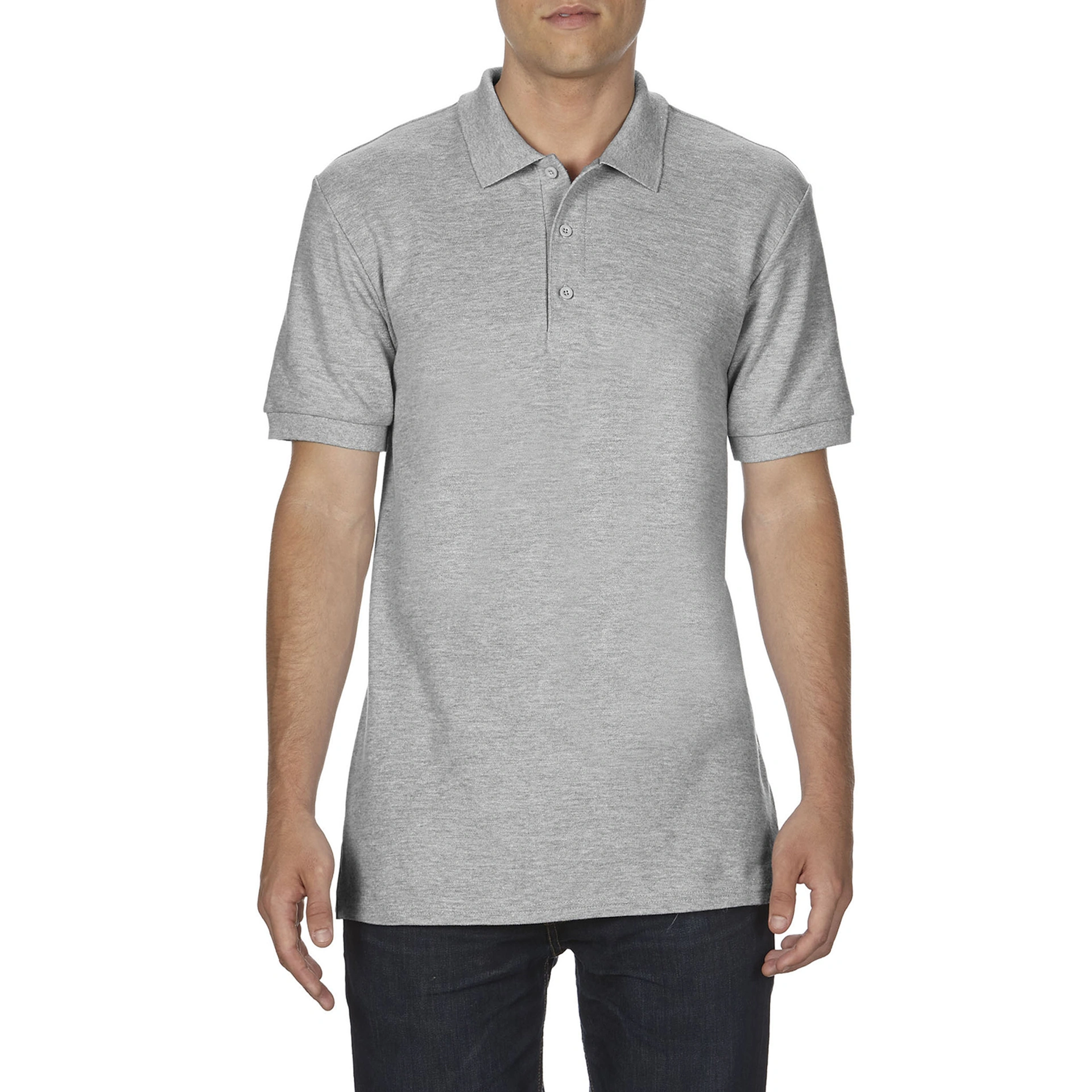 Поло Premium Cotton 223, TM Gildan - sport grey / 2XL