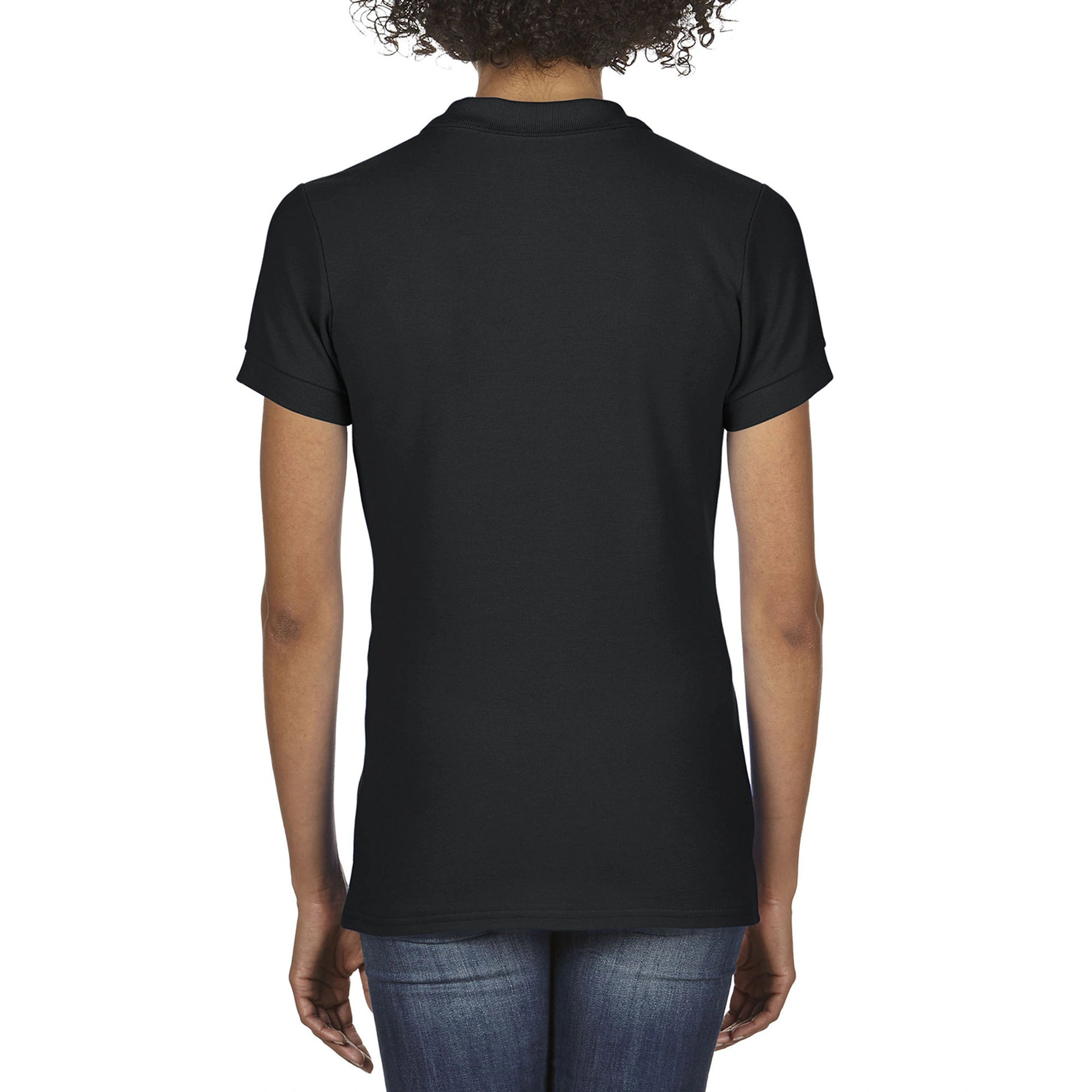Поло жіноче Premium Cotton 223, TM Gildan - black / 2XL