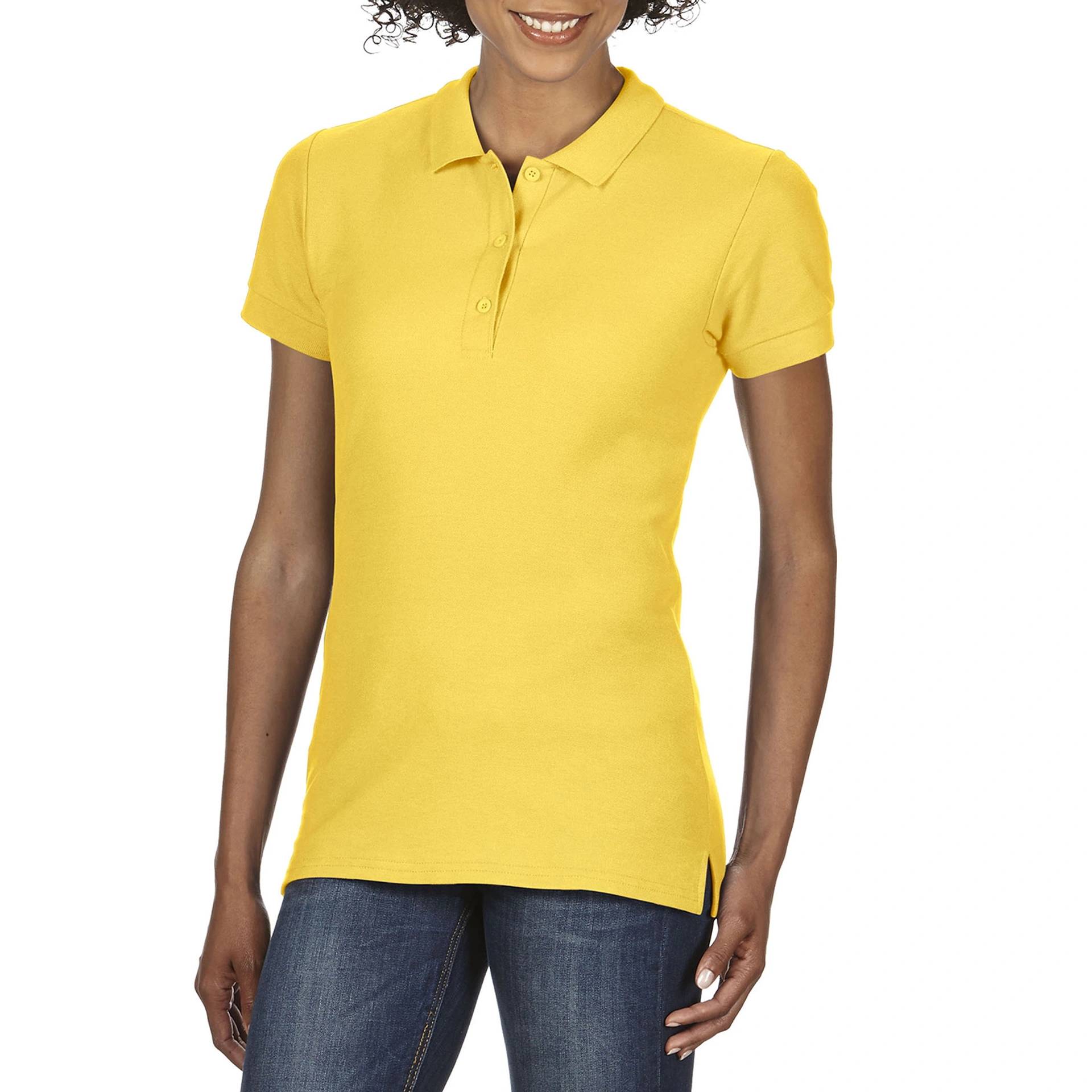 Поло жіноче Premium Cotton 223, TM Gildan - daisy / 2XL