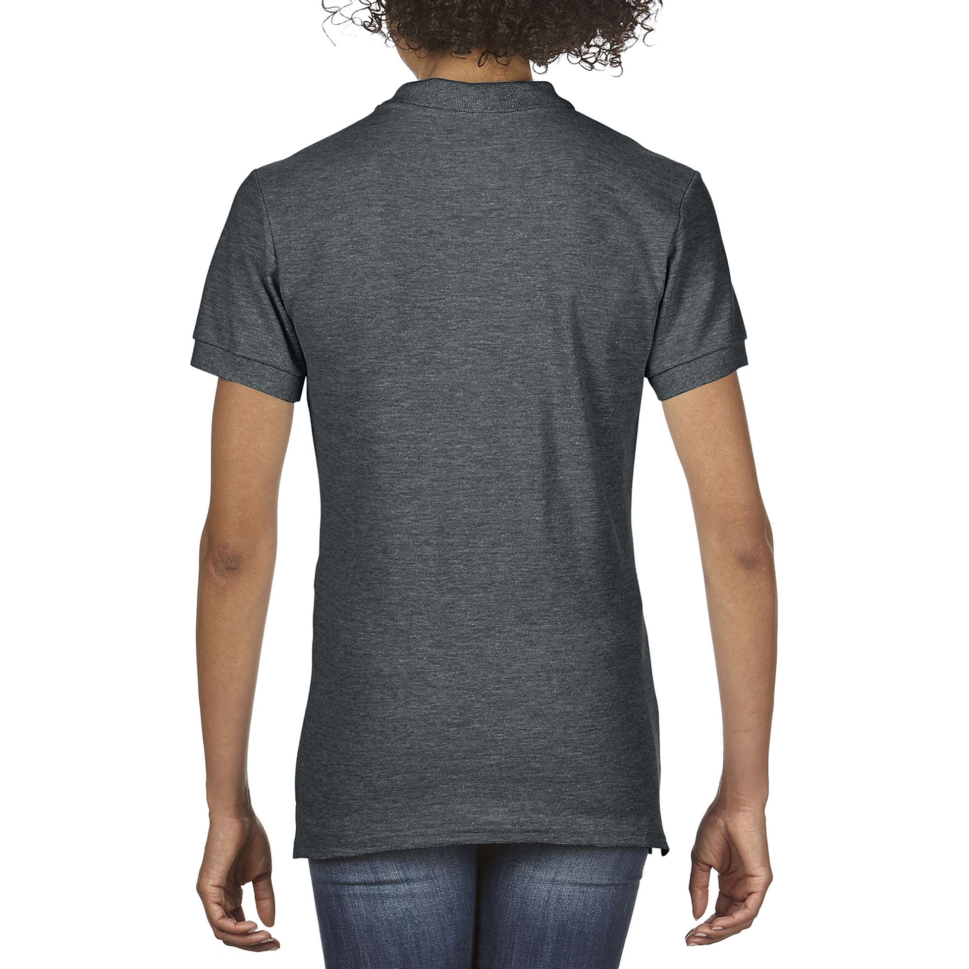 Поло жіноче Premium Cotton 223, TM Gildan - dark heather / 2XL