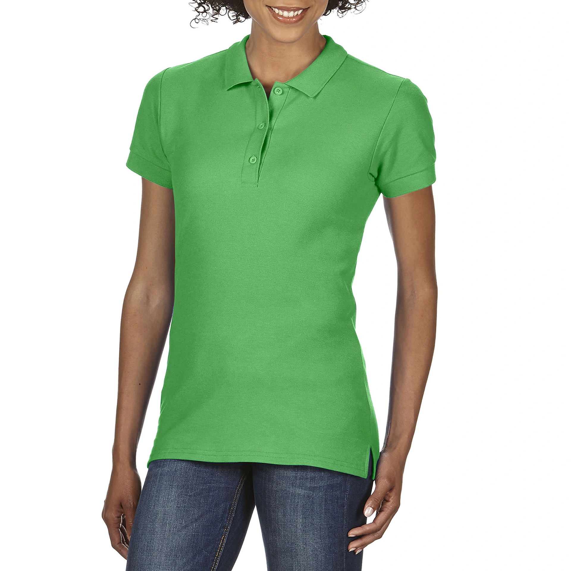Поло жіноче Premium Cotton 223, TM Gildan - irish green / 2XL