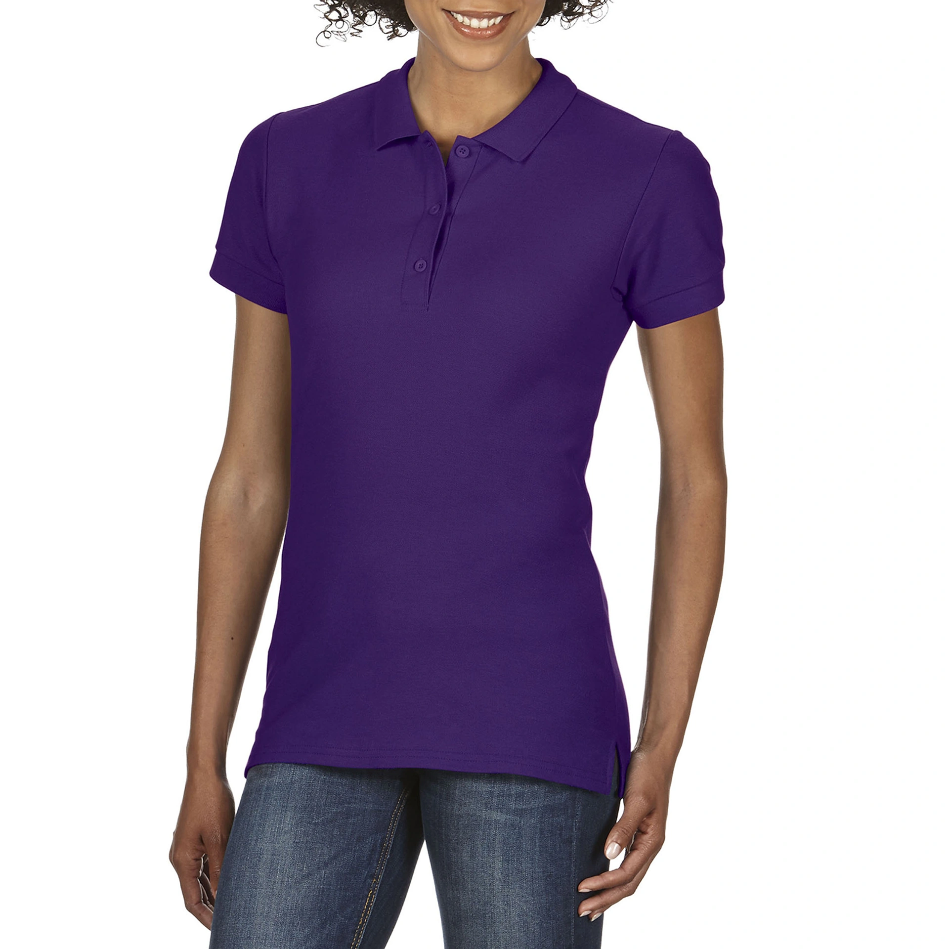 Поло жіноче Premium Cotton 223, TM Gildan - purple / 2XL