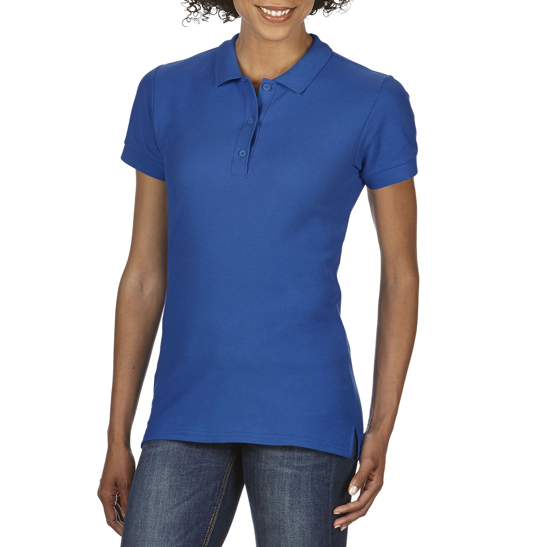Поло жіноче Premium Cotton 223, TM Gildan - royal / 2XL