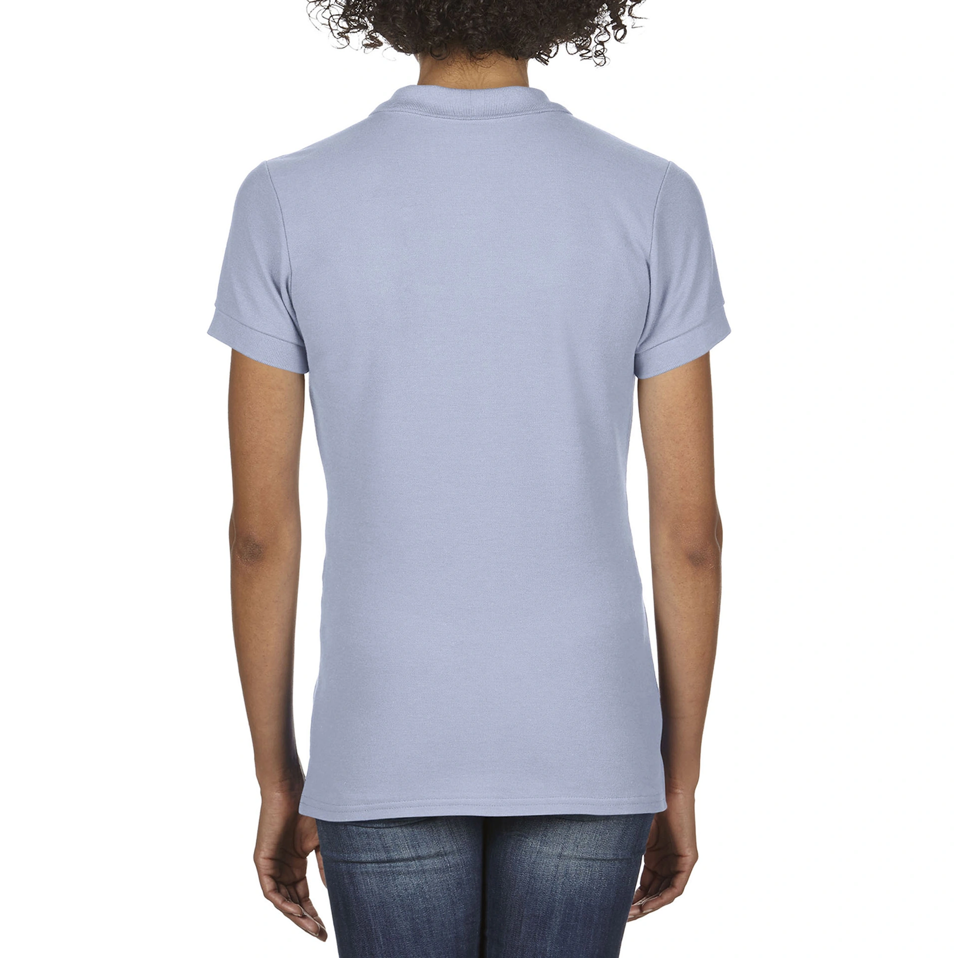 Поло жіноче Premium Cotton 223, TM Gildan - light blue / 2XL