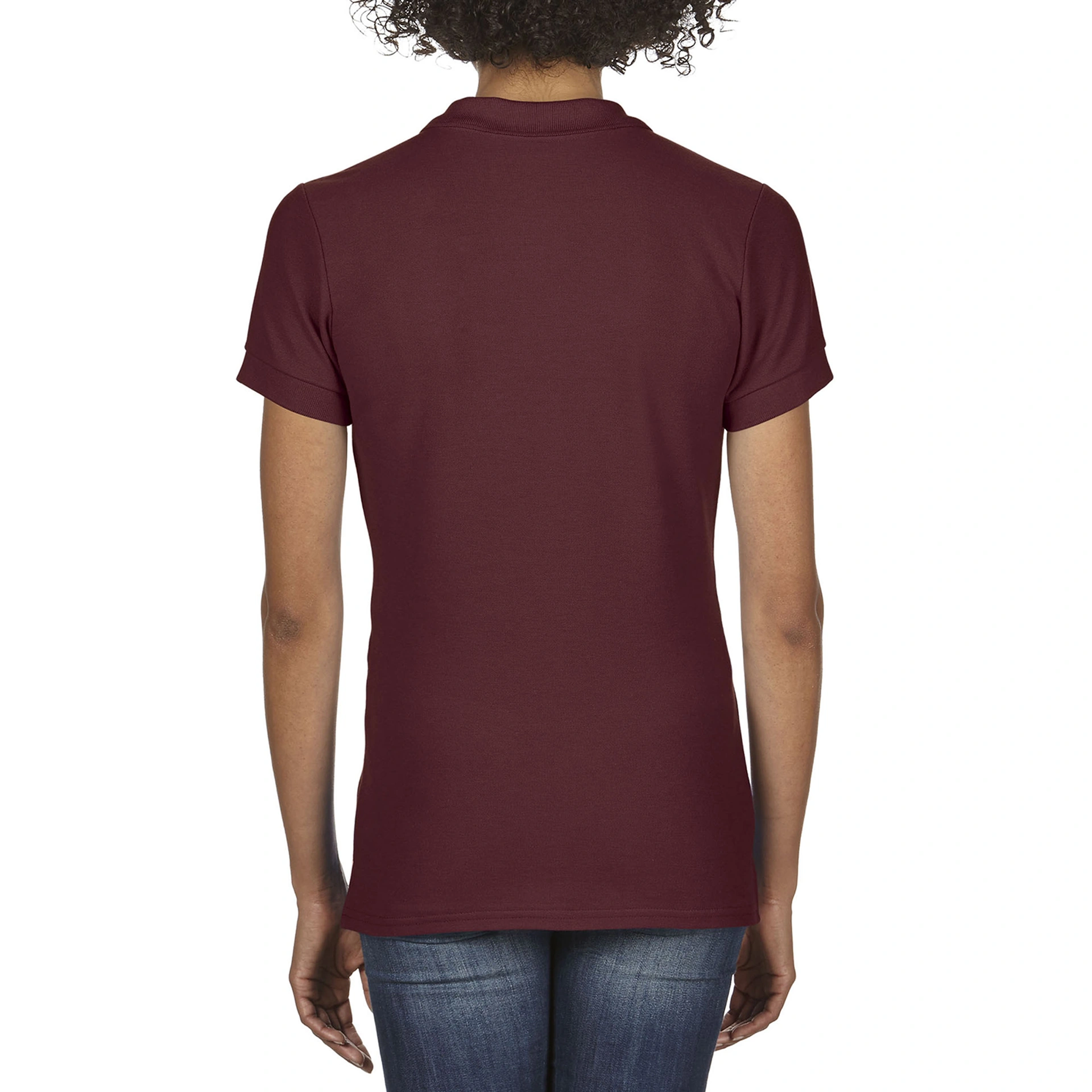Поло жіноче Premium Cotton 223, TM Gildan - maroon / 2XL
