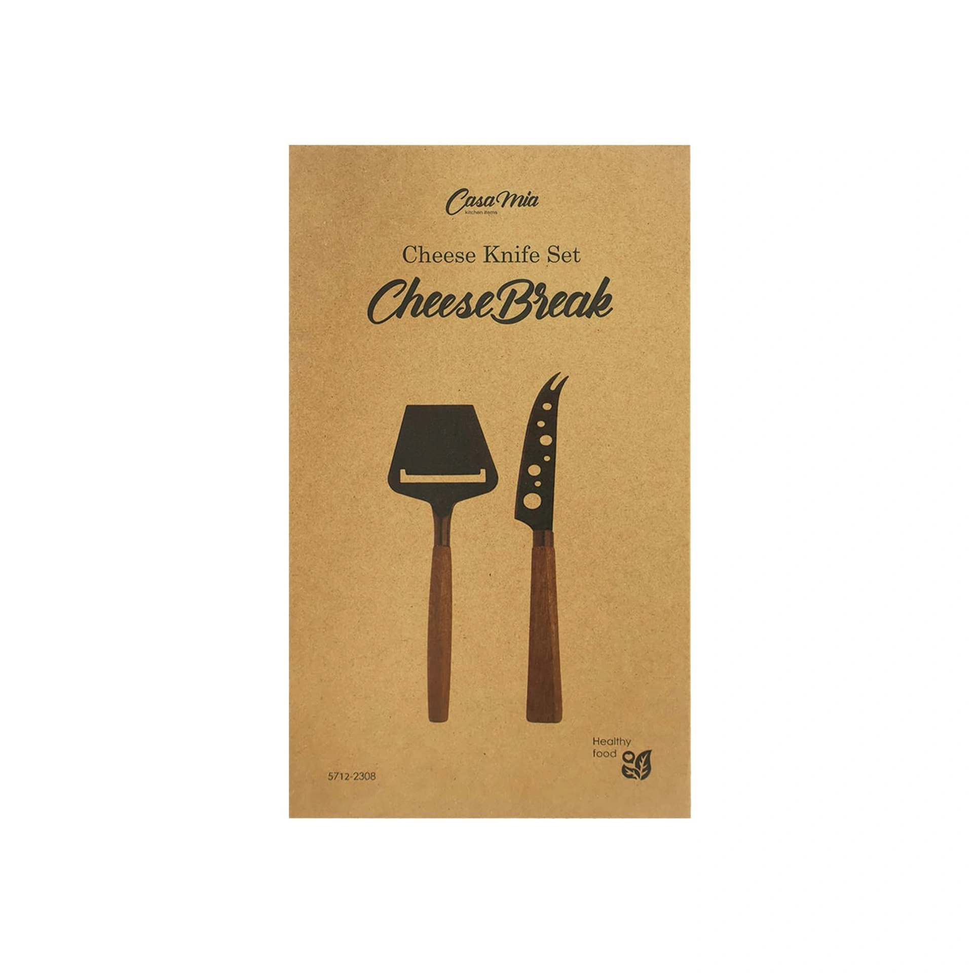 Набір ножів для сиру CheeseBreak, TM Casa Mia - натуральний (wood/black)