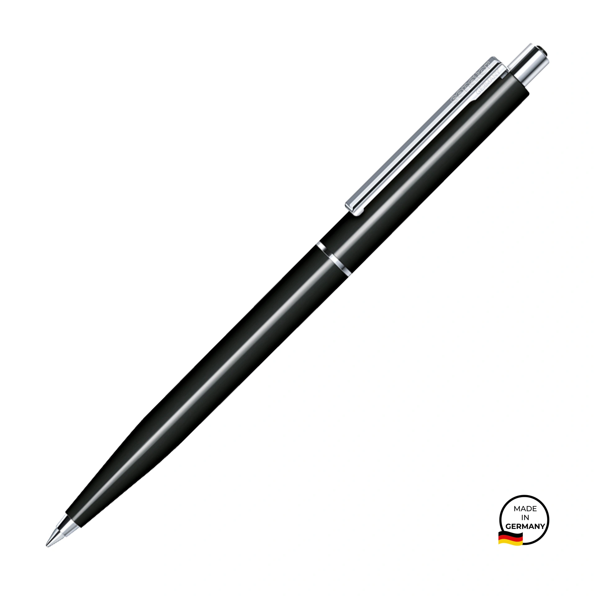 Ручка кулькова, пластикова Point Polished, ТМ Senator - black