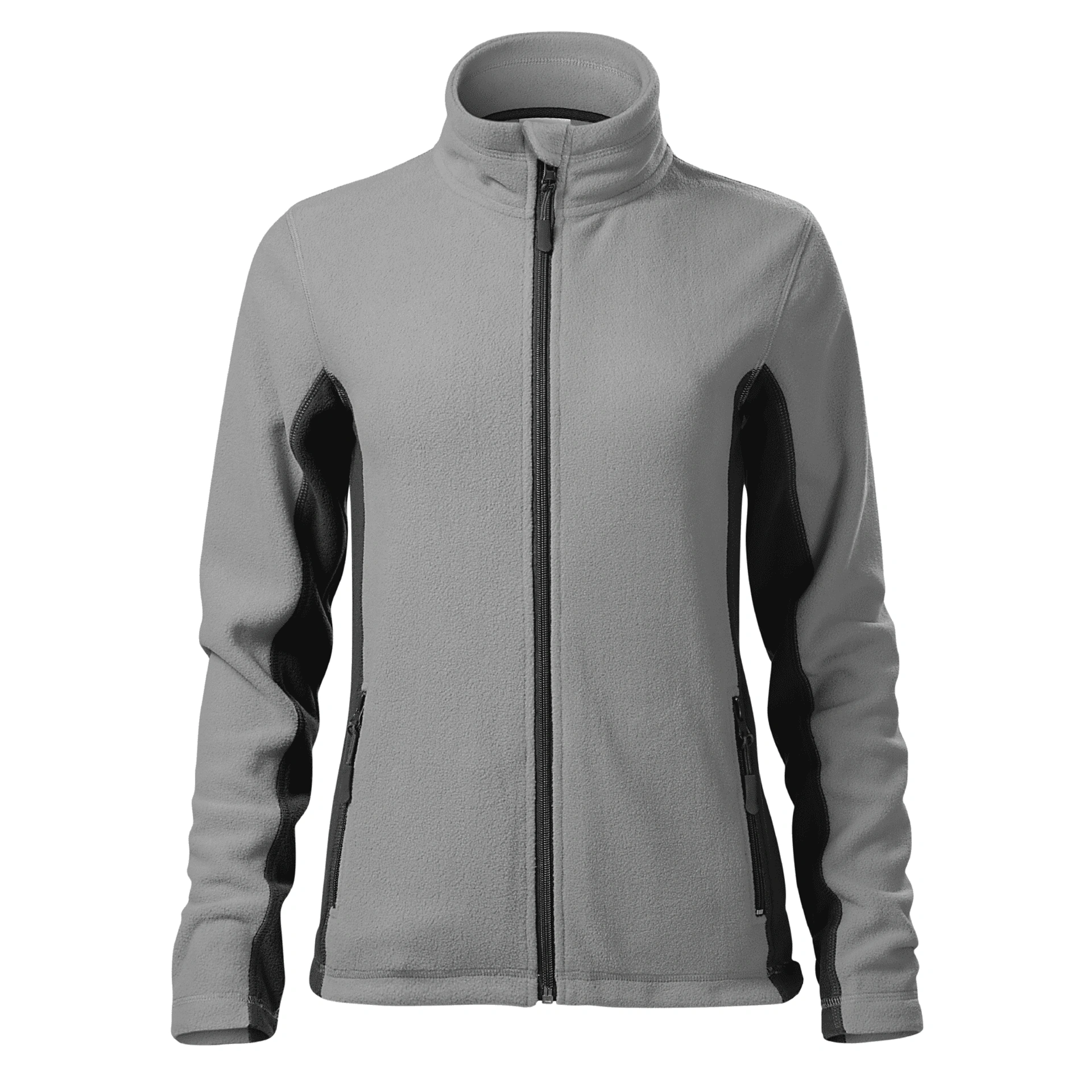 Реглан флісовий на блискавці жіночий Frosty 220 - light grey / 2XL