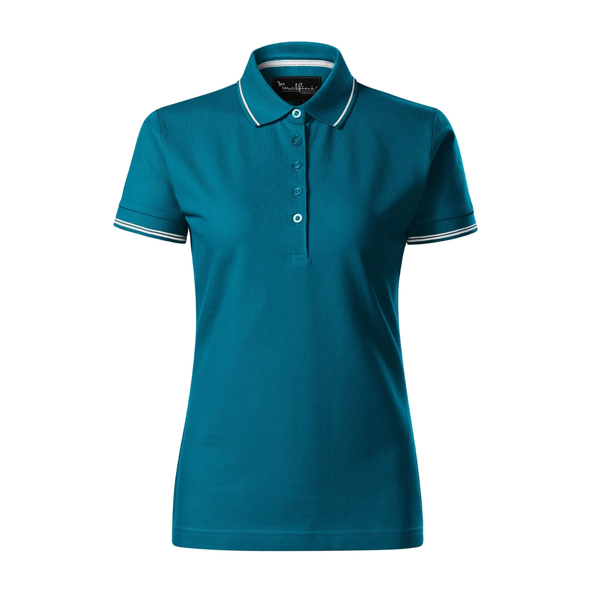 Поло жіноче Perfection Plain - petrol blue / 2XL