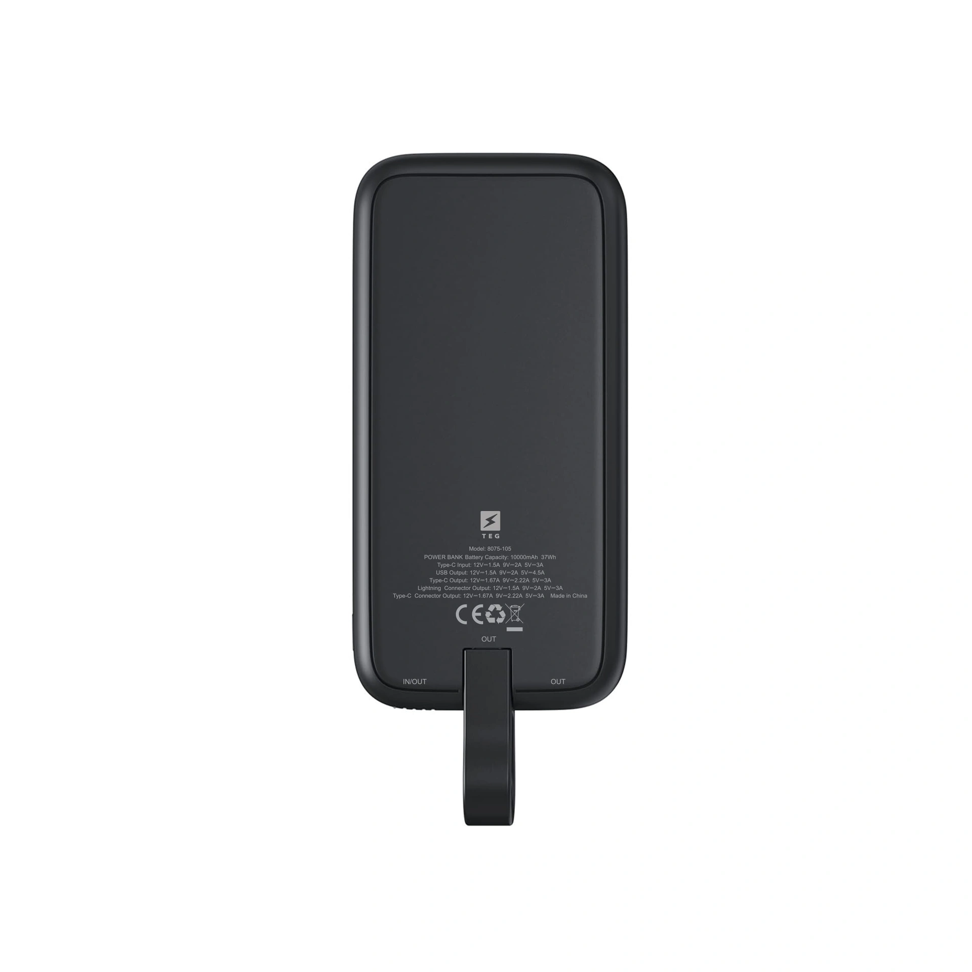 Повербанк з підсвіткою Starlight 10000 mAh, ТМ TEG - синій