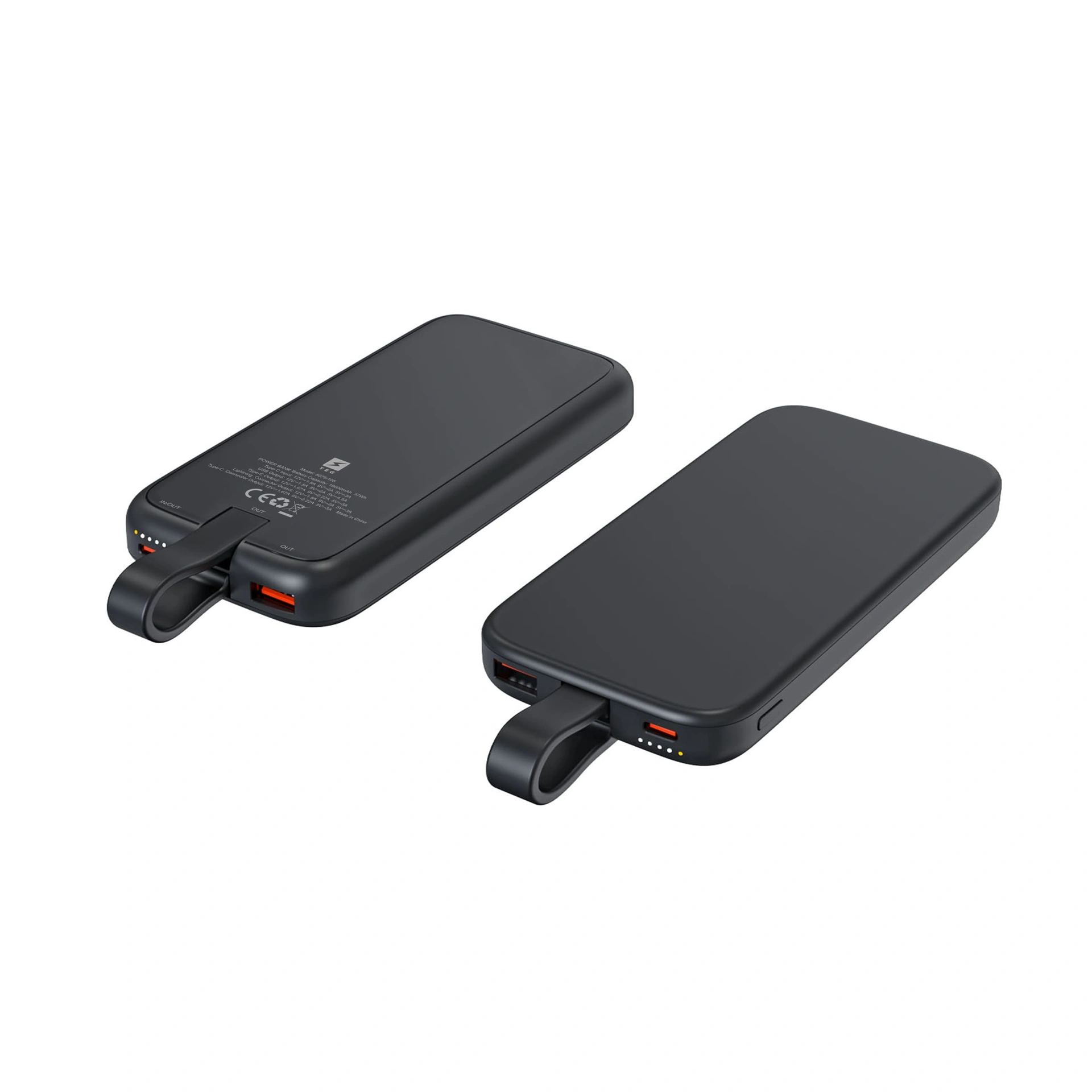 Повербанк з підсвіткою Starlight 10000 mAh, ТМ TEG - зелений