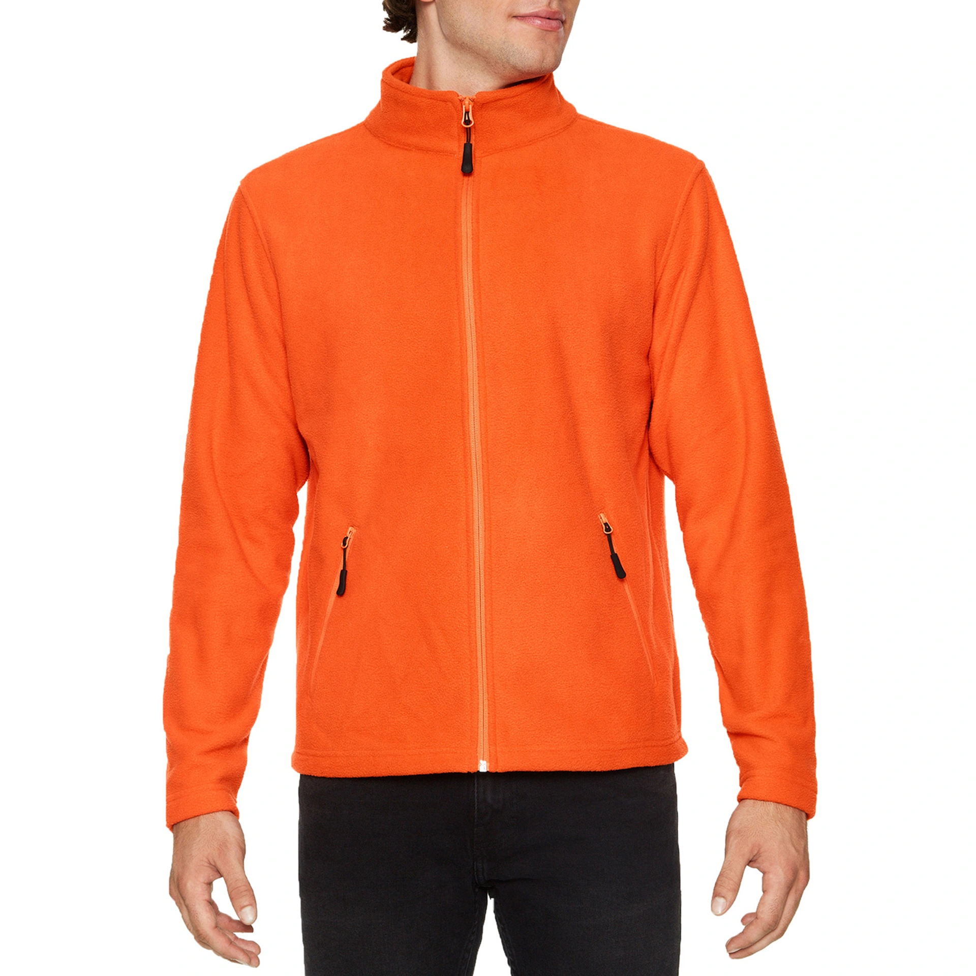 Реглан з мікрофлісу на блискавці Hammer 280, TM Gildan - orange / 2XL