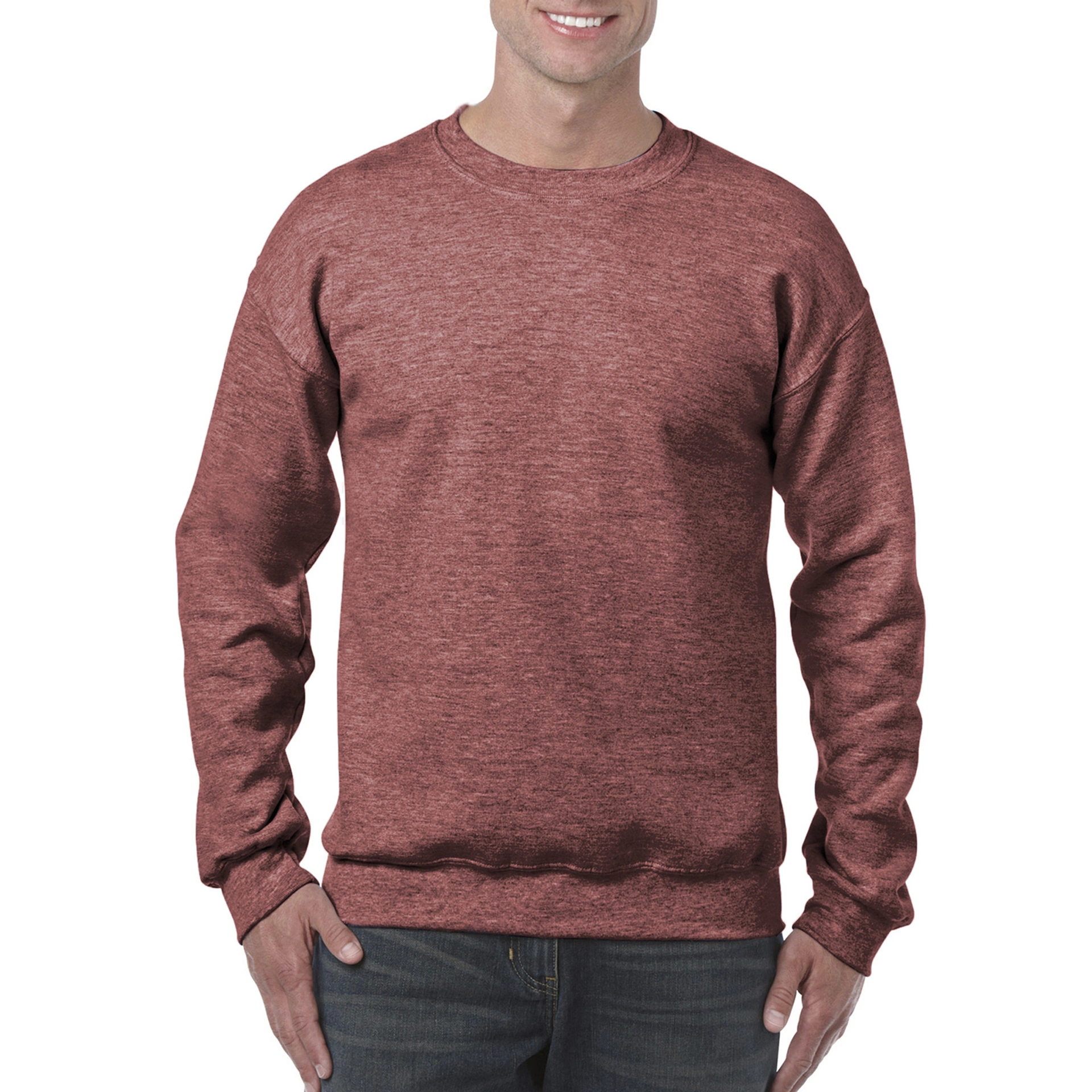 Реглан Heavy Blend 271, TM Gildan - heather sport dark maroon / 2XL