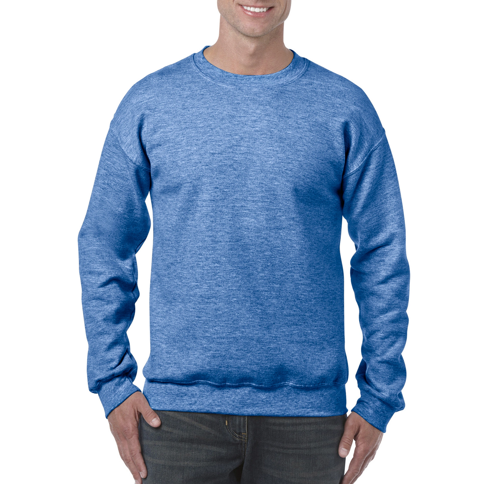 Реглан Heavy Blend 271, TM Gildan - heather sport royal / 2XL