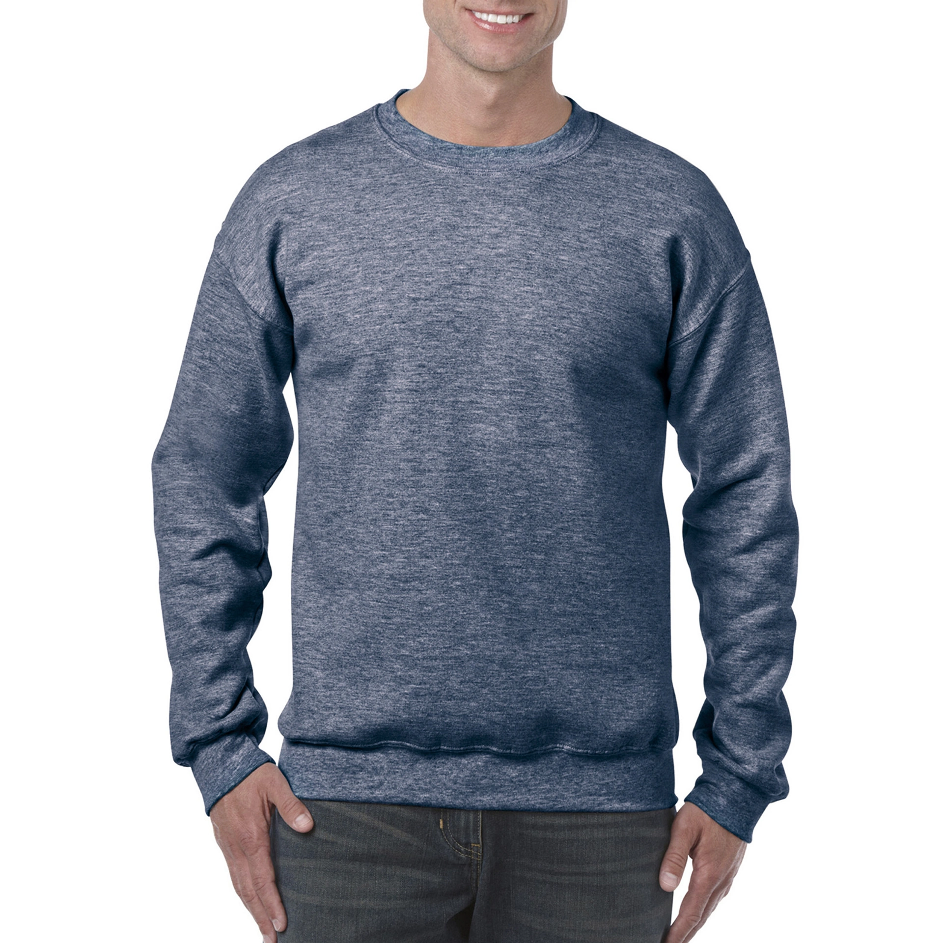Реглан Heavy Blend 271, TM Gildan - heather sport dark navy / 2XL