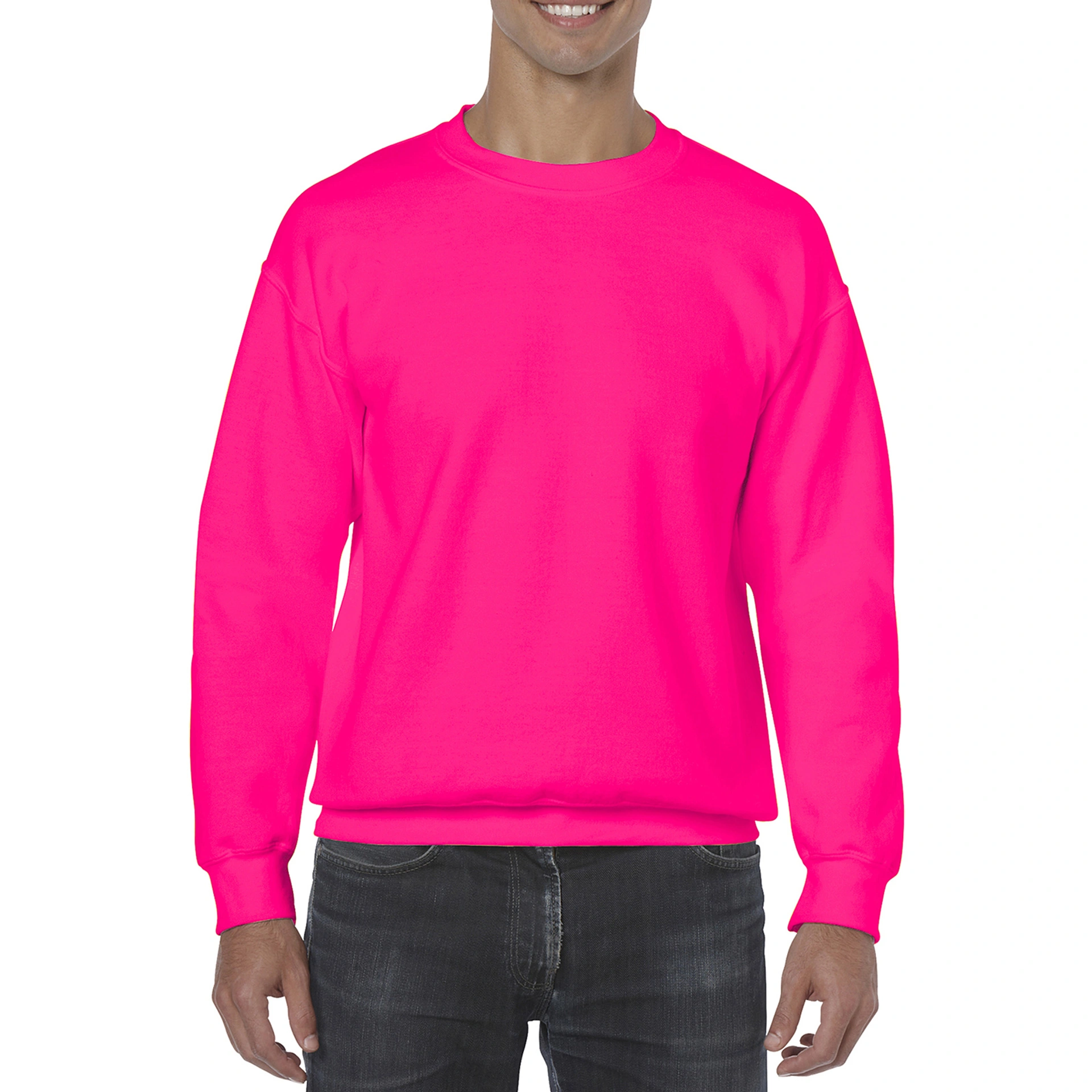 Реглан Heavy Blend 271, TM Gildan - safety pink / 2XL