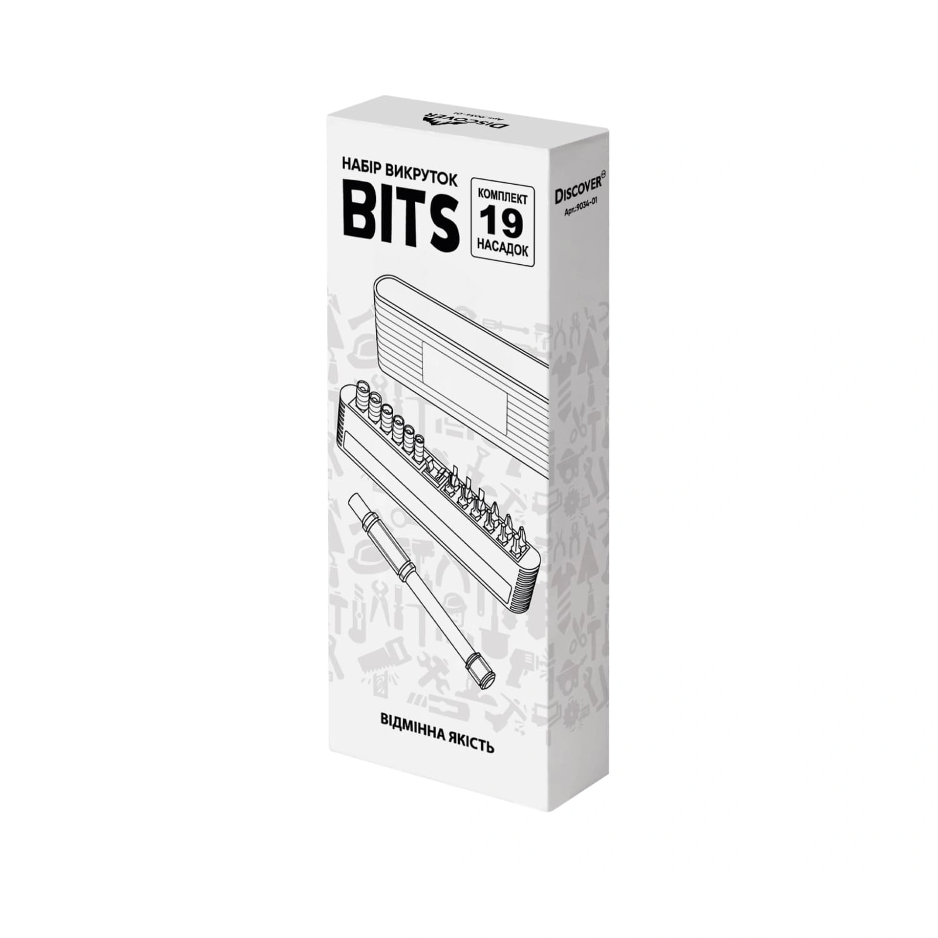 Набір інструментів Bits, TM Discover - білий
