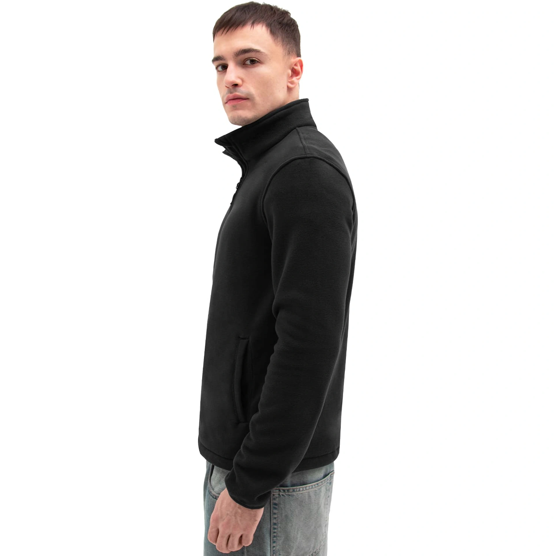 Реглан флісовий на блискавці Polar, TM Floyd - чорний / 2XL