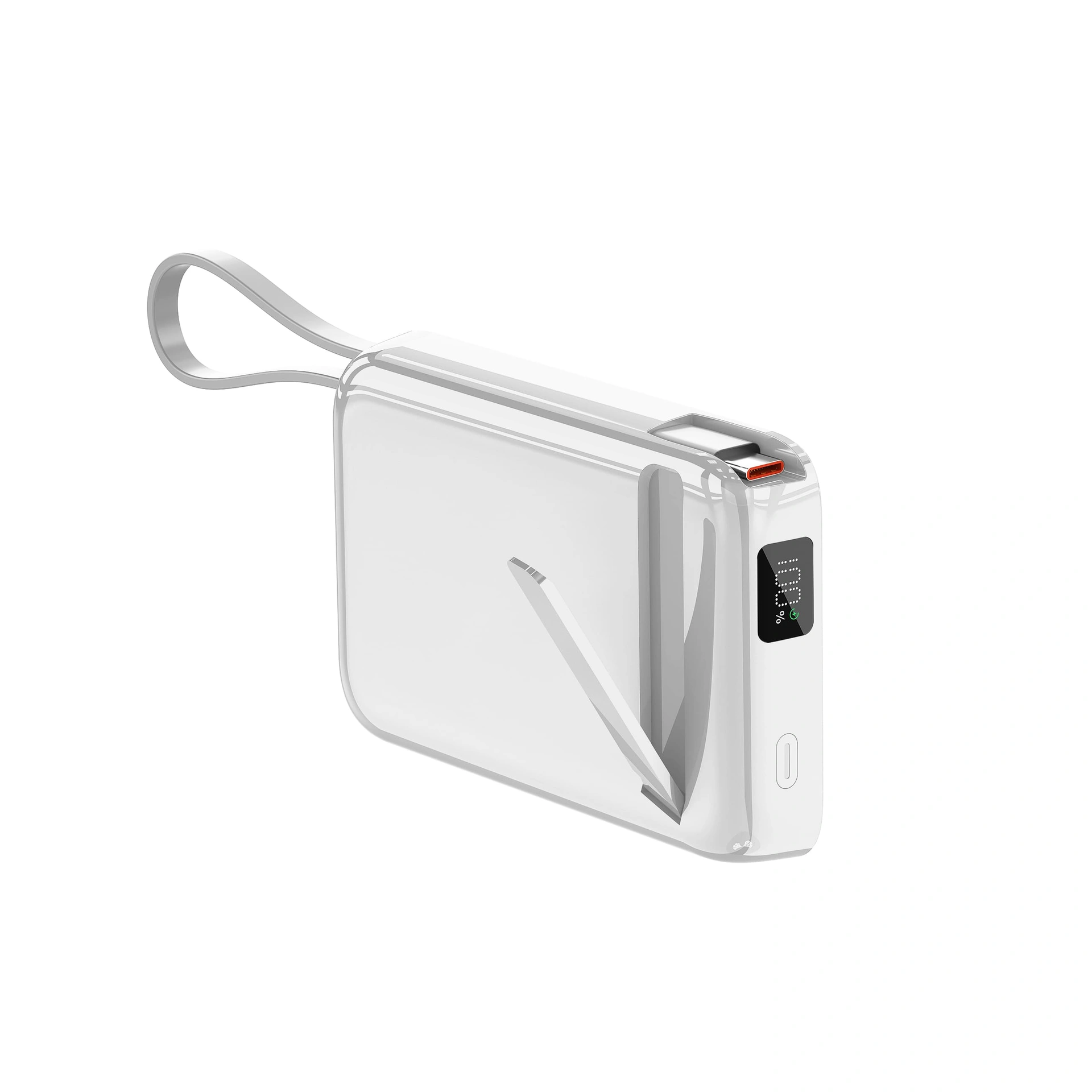 Повербанк Glam 10000 mAh 22,5W, ТМ TEG - білий