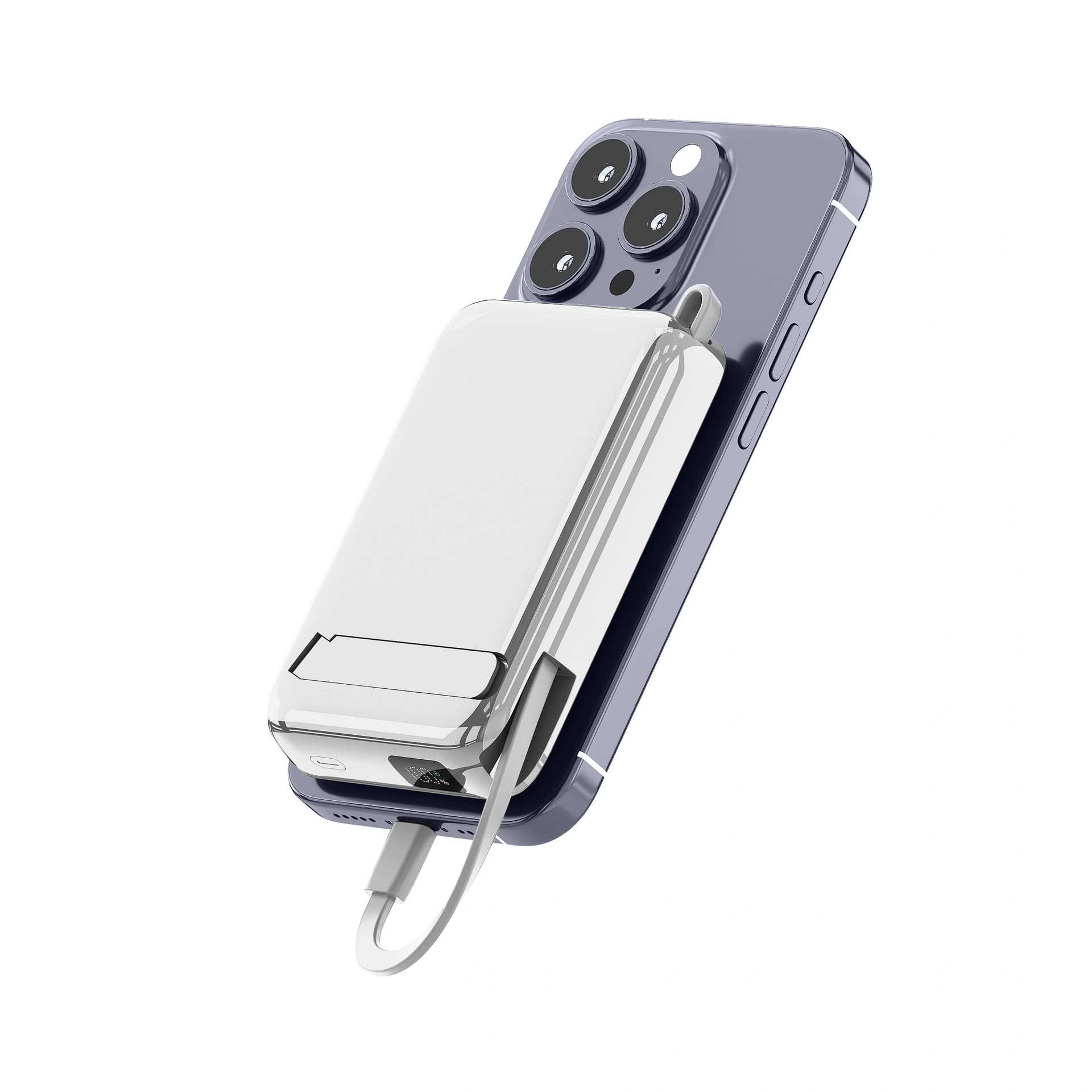 Повербанк Glam 10000 mAh 22,5W, ТМ TEG - білий