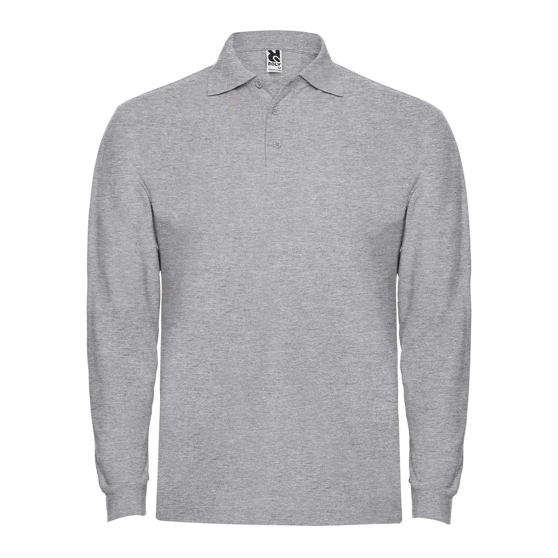 Поло з довгим рукавом Estrella L/S 220 - heather grey / 2XL