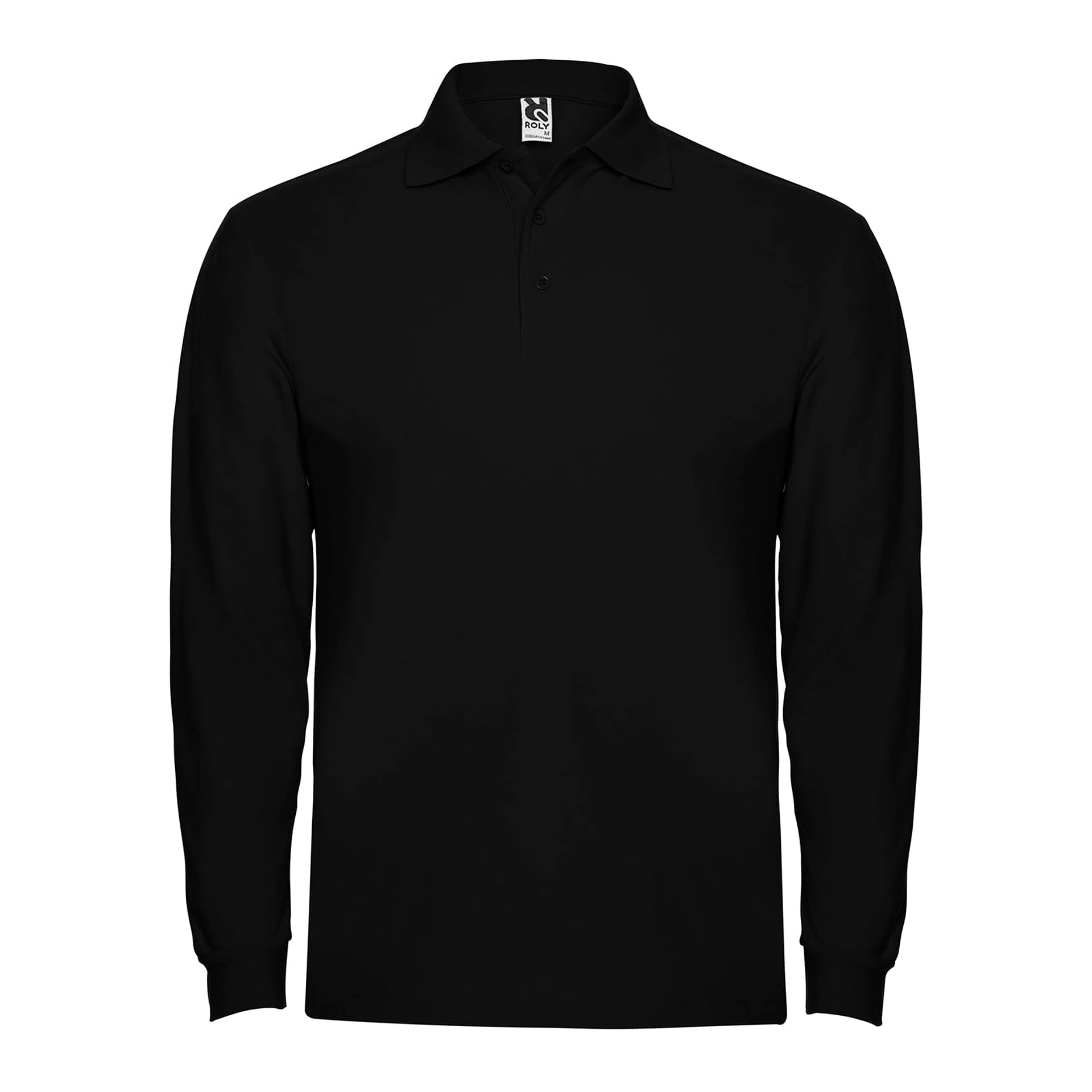 Поло з довгим рукавом Estrella L/S 220 - black / 2XL