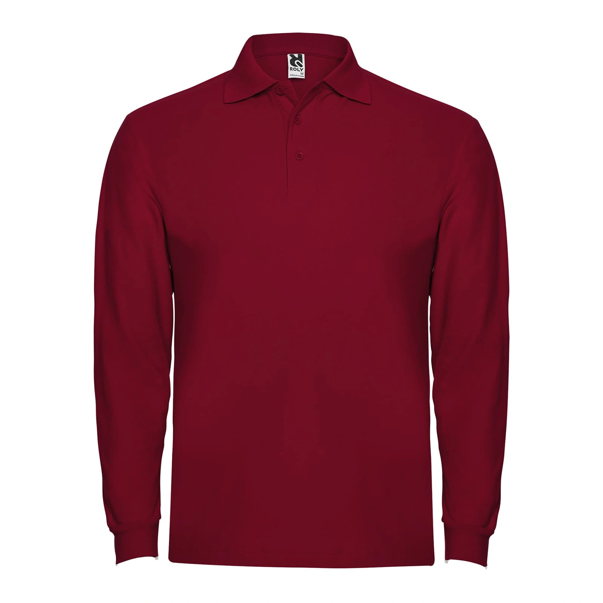 Поло з довгим рукавом Estrella L/S 220 - garnet / 2XL
