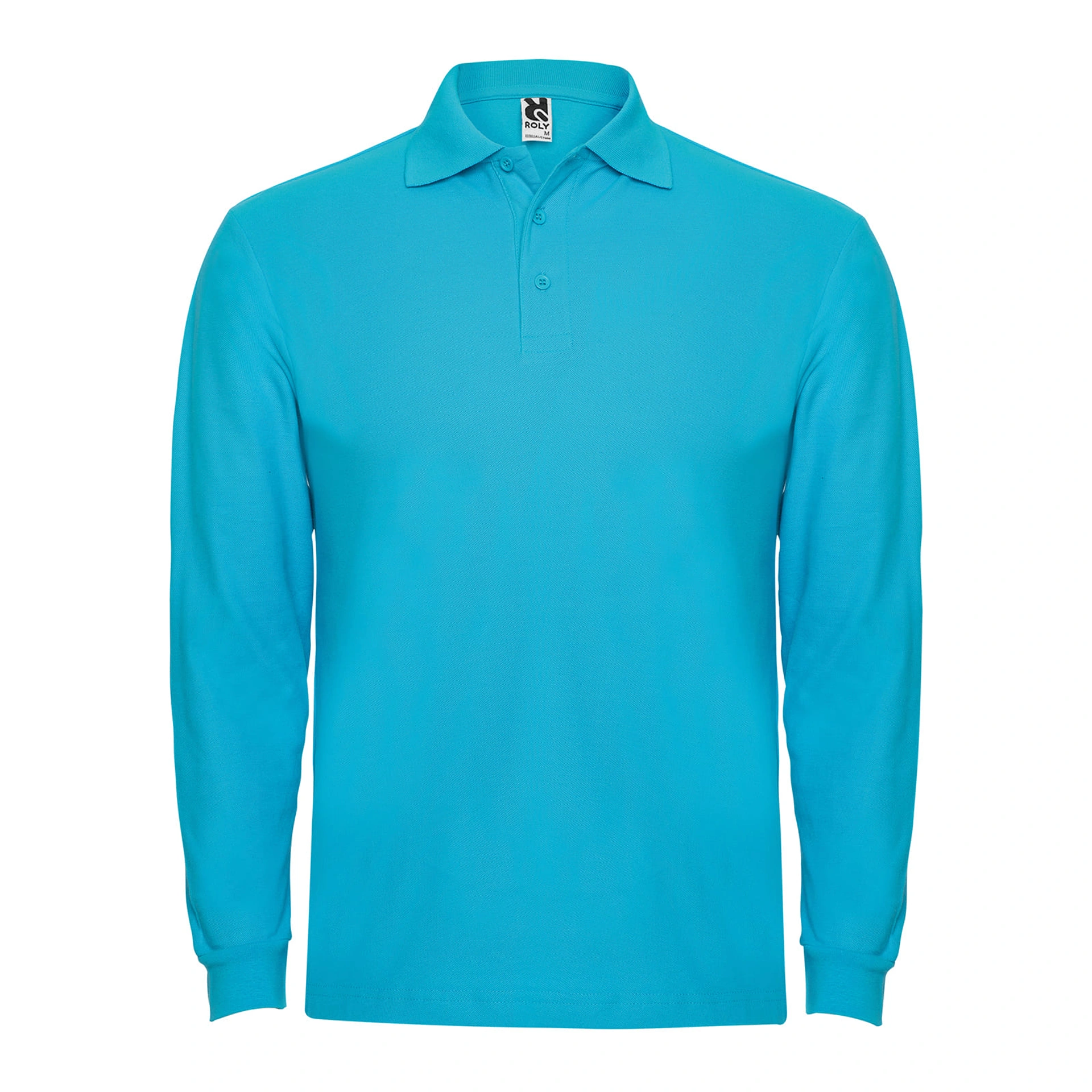 Поло з довгим рукавом Estrella L/S 220 - turquoise / 2XL