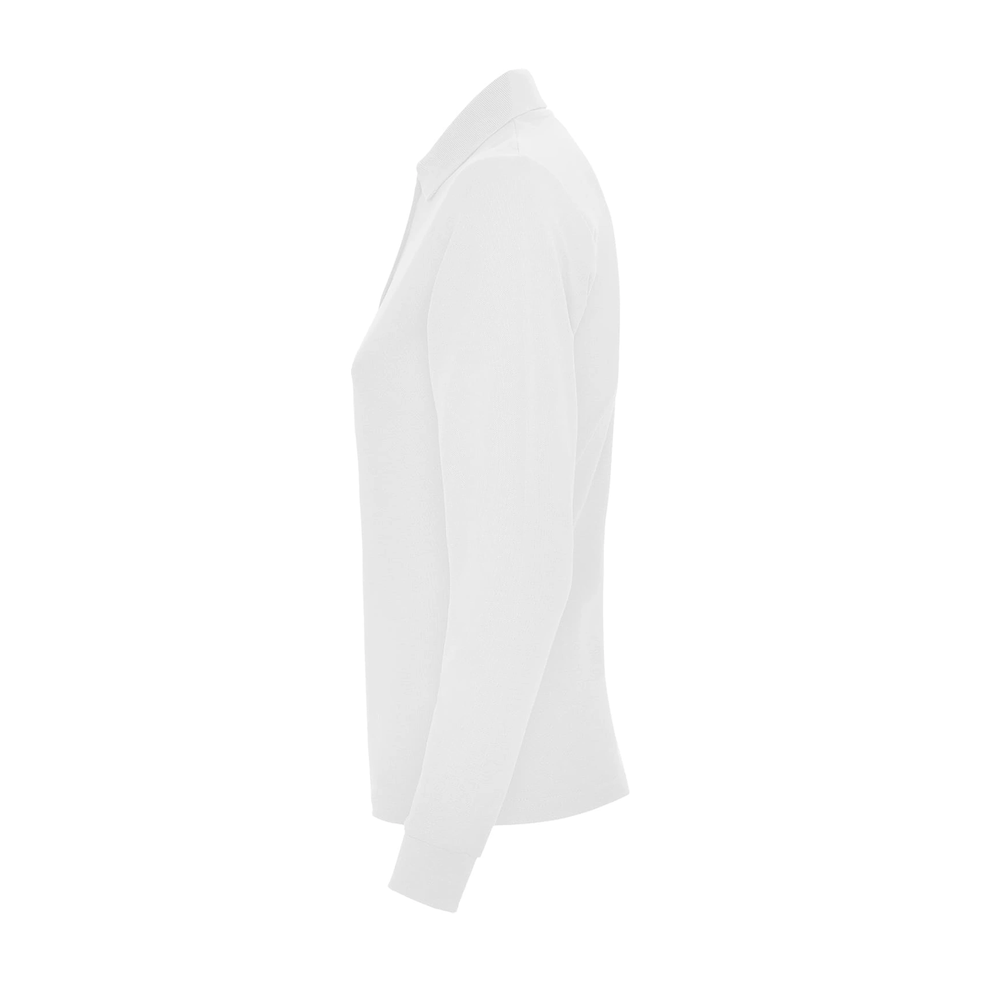 Поло жіноче з довгим рукавом Estrella woman L/S 220 - white / 2XL