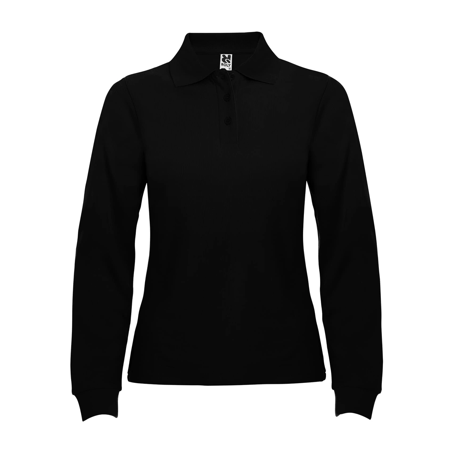 Поло жіноче з довгим рукавом Estrella woman L/S 220 - black / 2XL