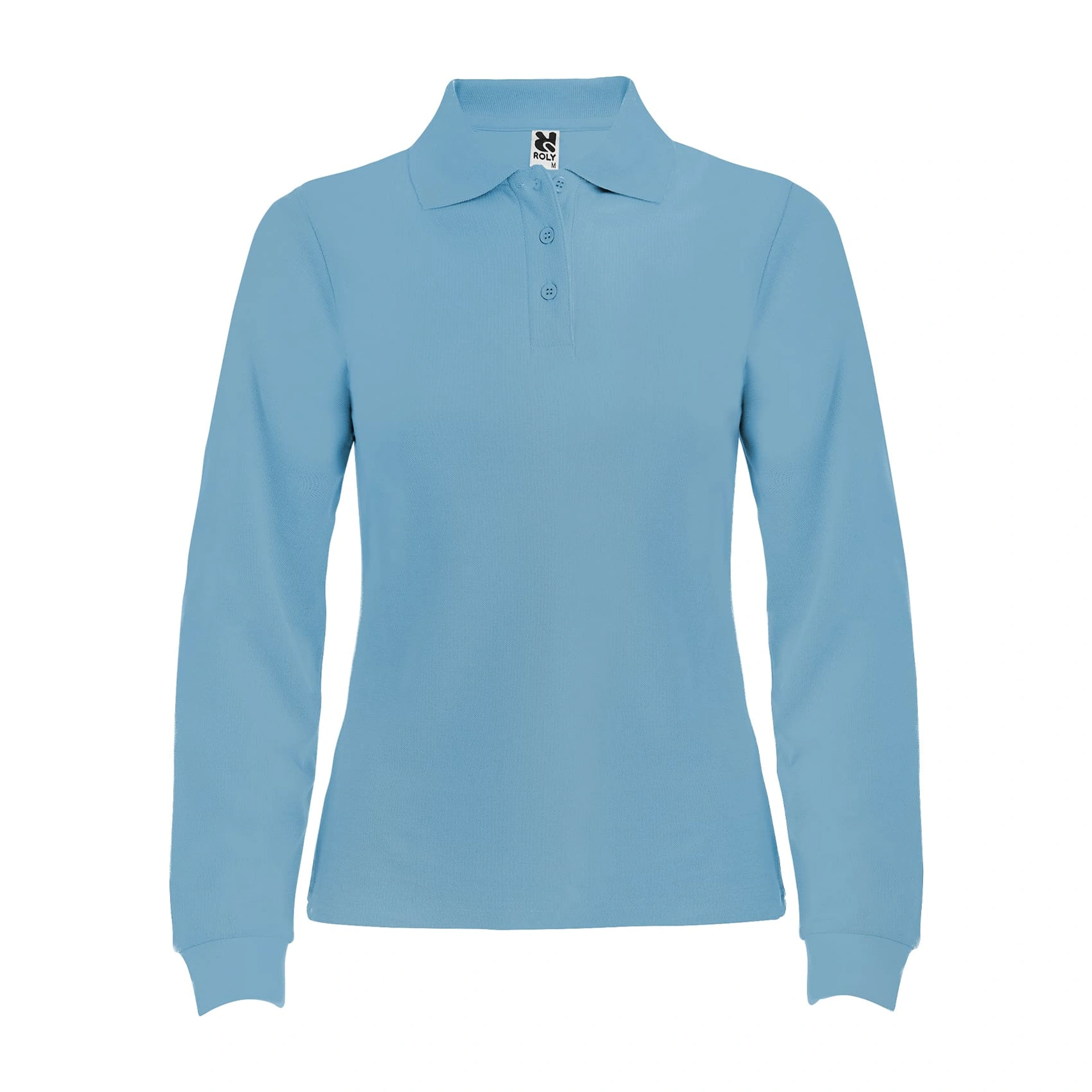 Поло жіноче з довгим рукавом Estrella woman L/S 220 - sky blue / 2XL