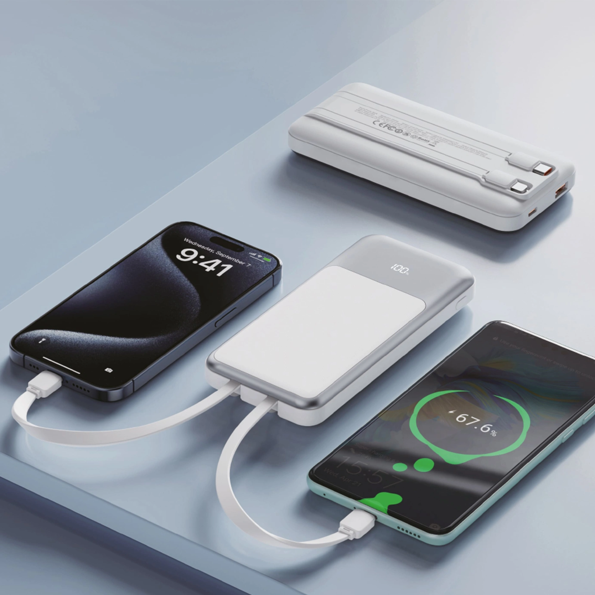 Повербанк Arctis 10000 mAh 22,5W, ТМ TEG - білий