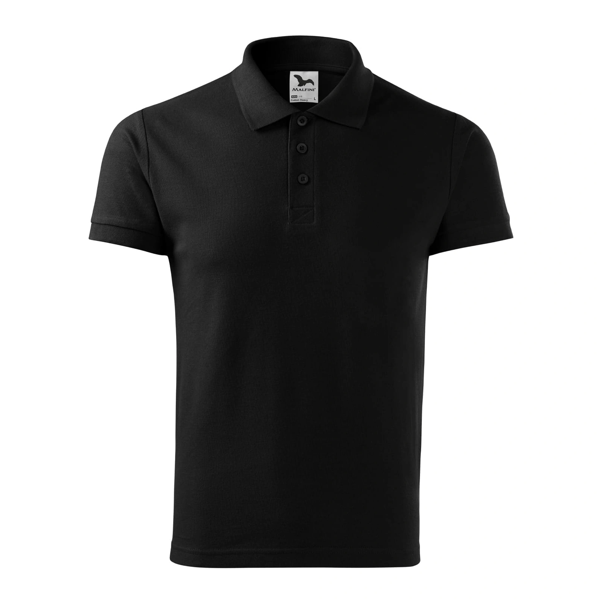 Поло Cotton heavy 220 - black / 2XL